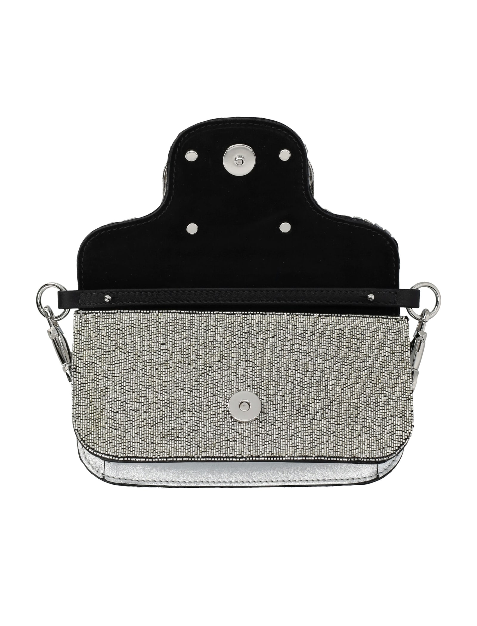 Shop Valentino Locò Small Jewels Bag In Crystal