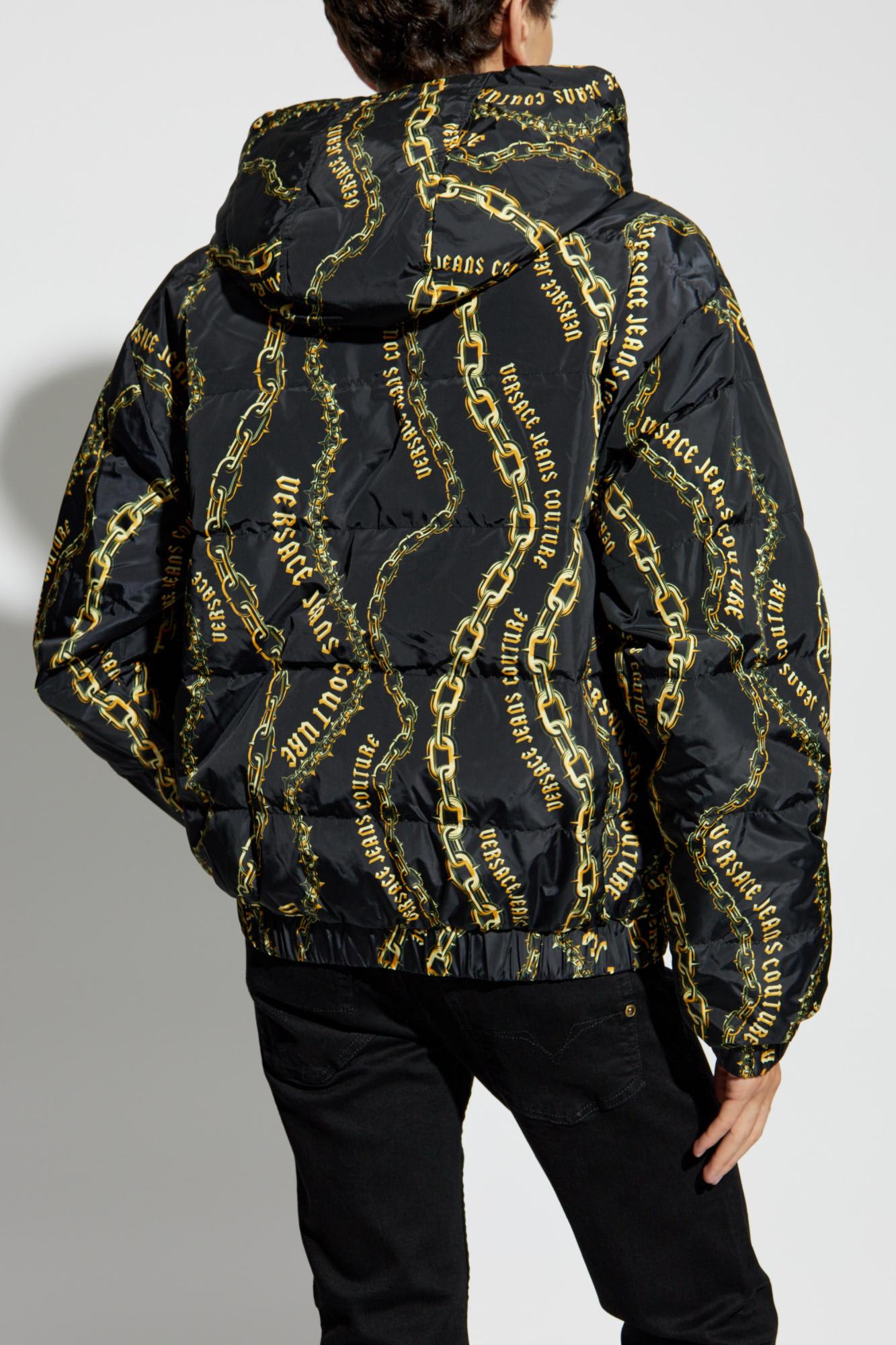 Shop Versace Jeans Couture Reversible Jacket In Black