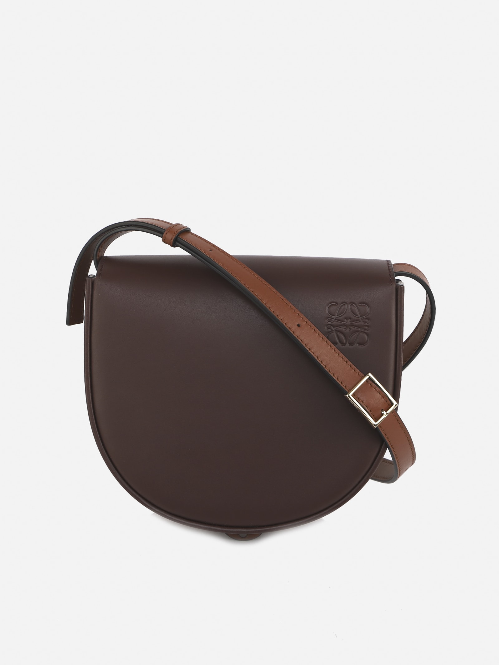 Loewe Heel Duo Leather Shoulder Bag