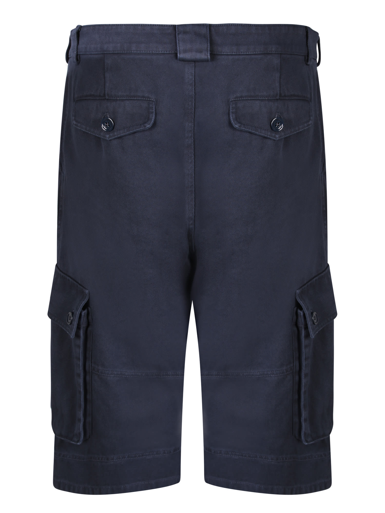 Shop Dolce & Gabbana Cargo Blue Bermuda Shorts