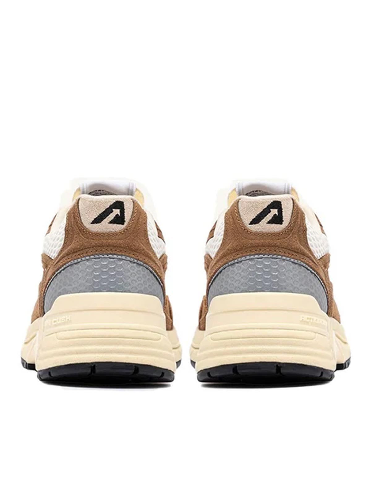 Autry Hyperway Low Suede Mesh Cigar Silv Sneakers In Multi