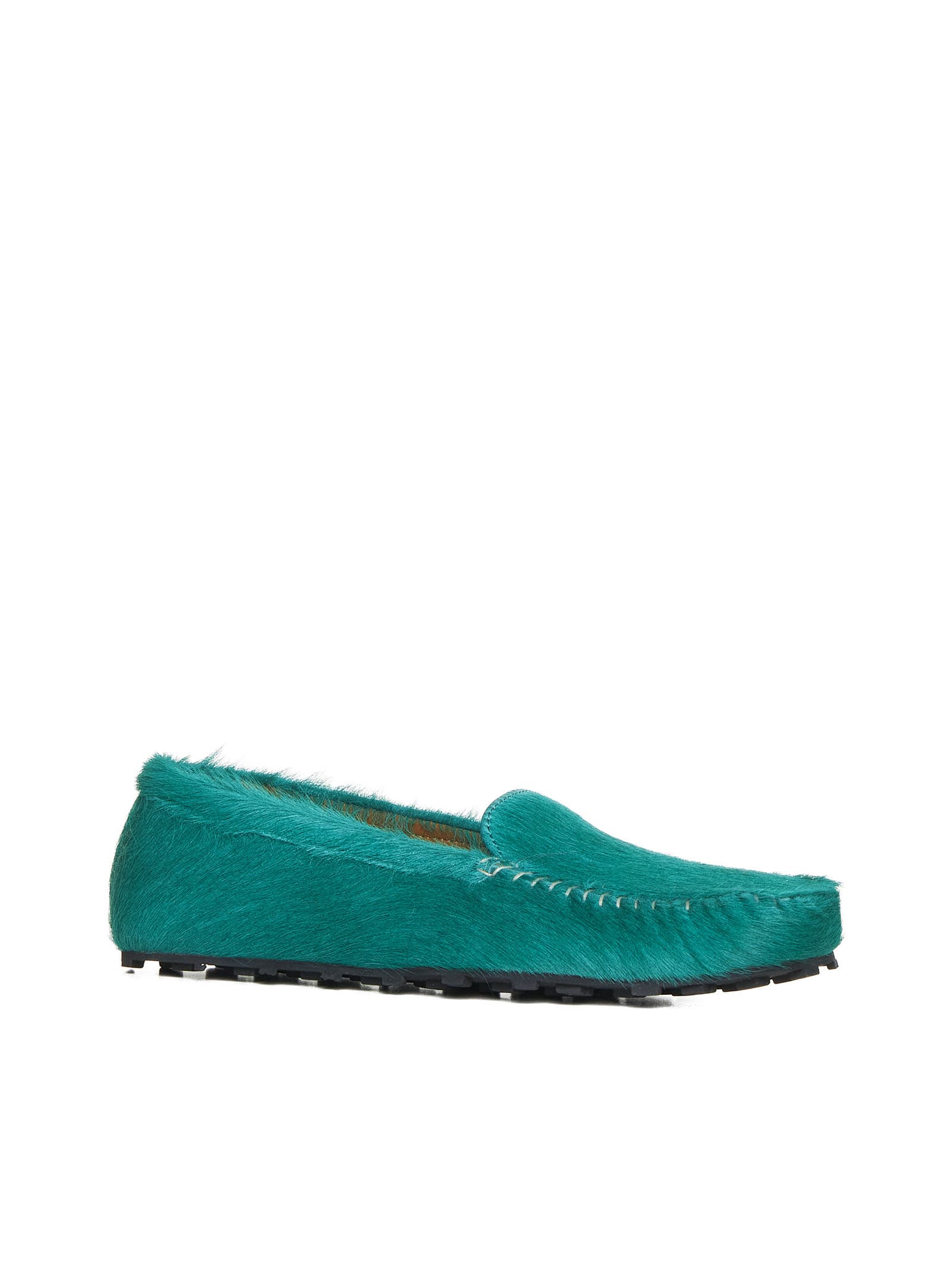 Shop Marni Loafers In Green