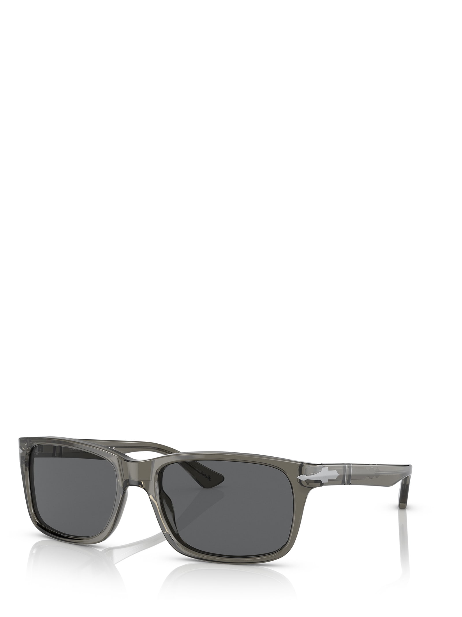 Shop Persol Po3048s Transparent Grey Sunglasses