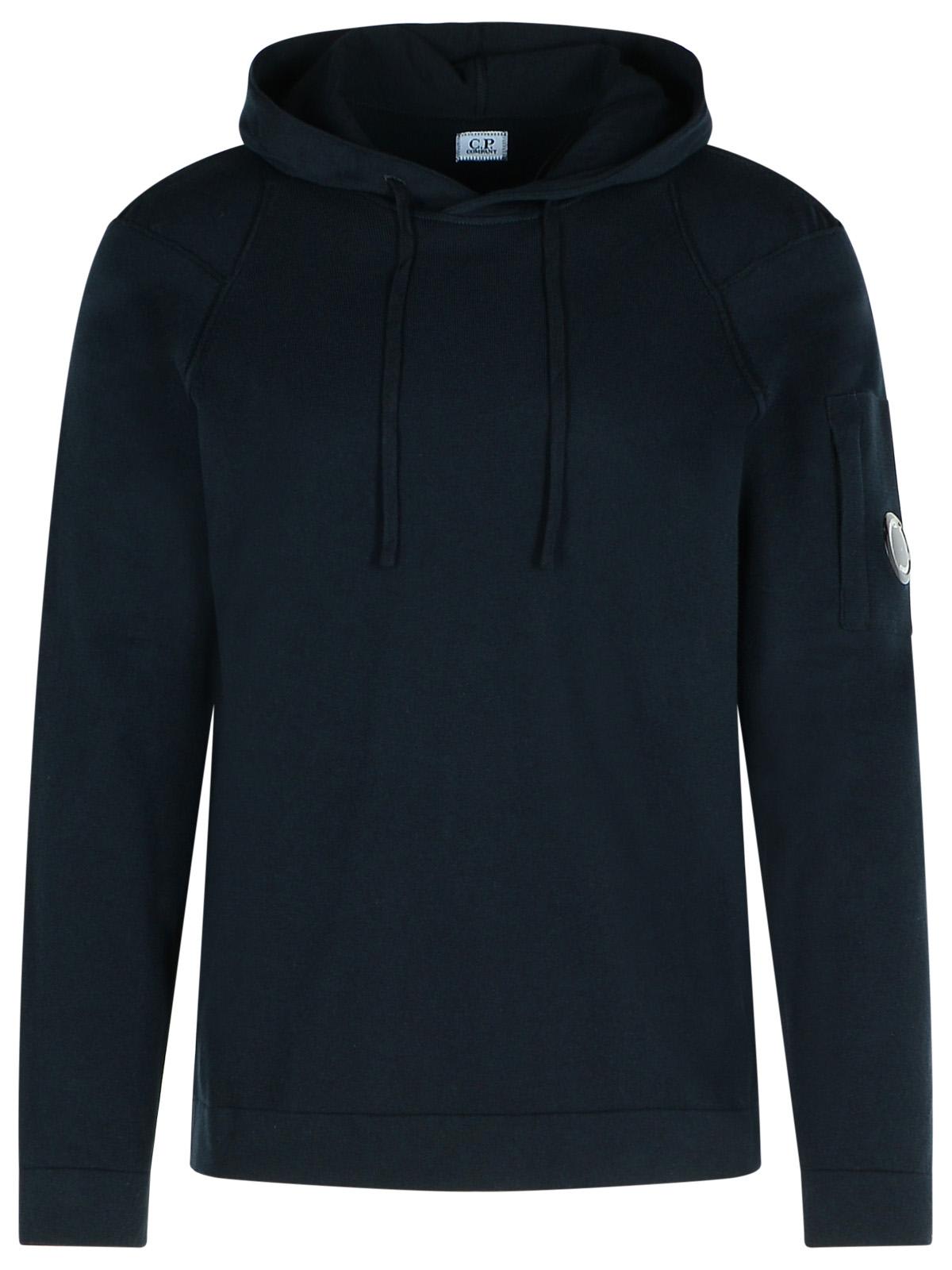 C. P. Company lens Blue Cotton Sweatshirt
