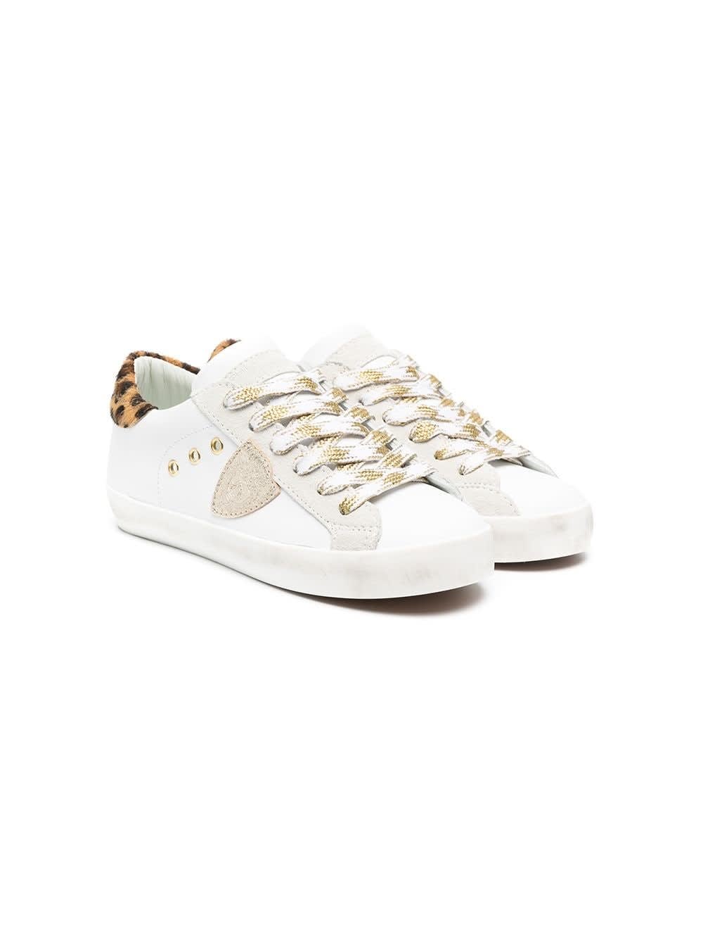 Philippe Model Paris Low Sneaker With Animalier Detail