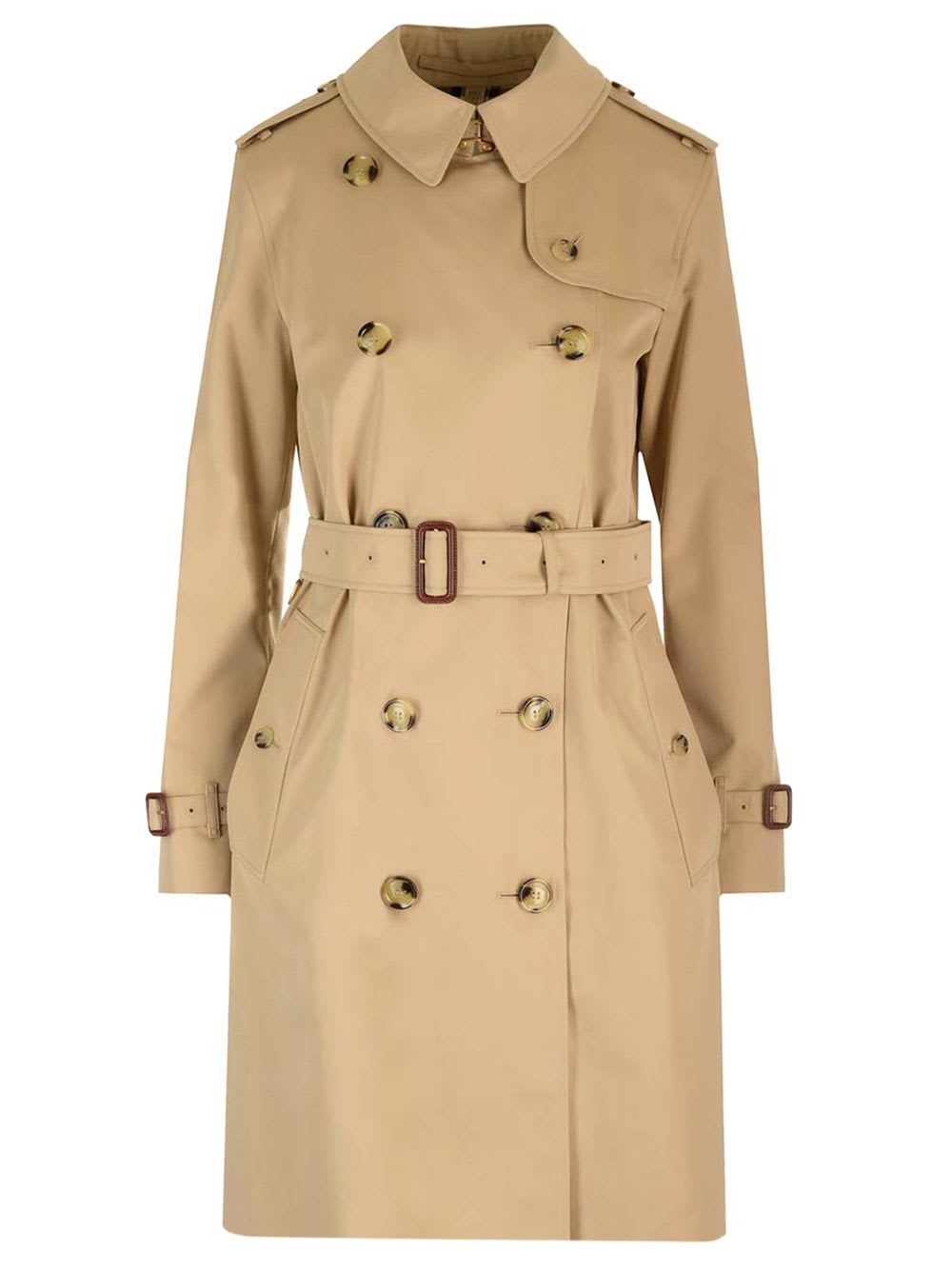 Shop Burberry Chelsea Classic Trench Coat In Beige