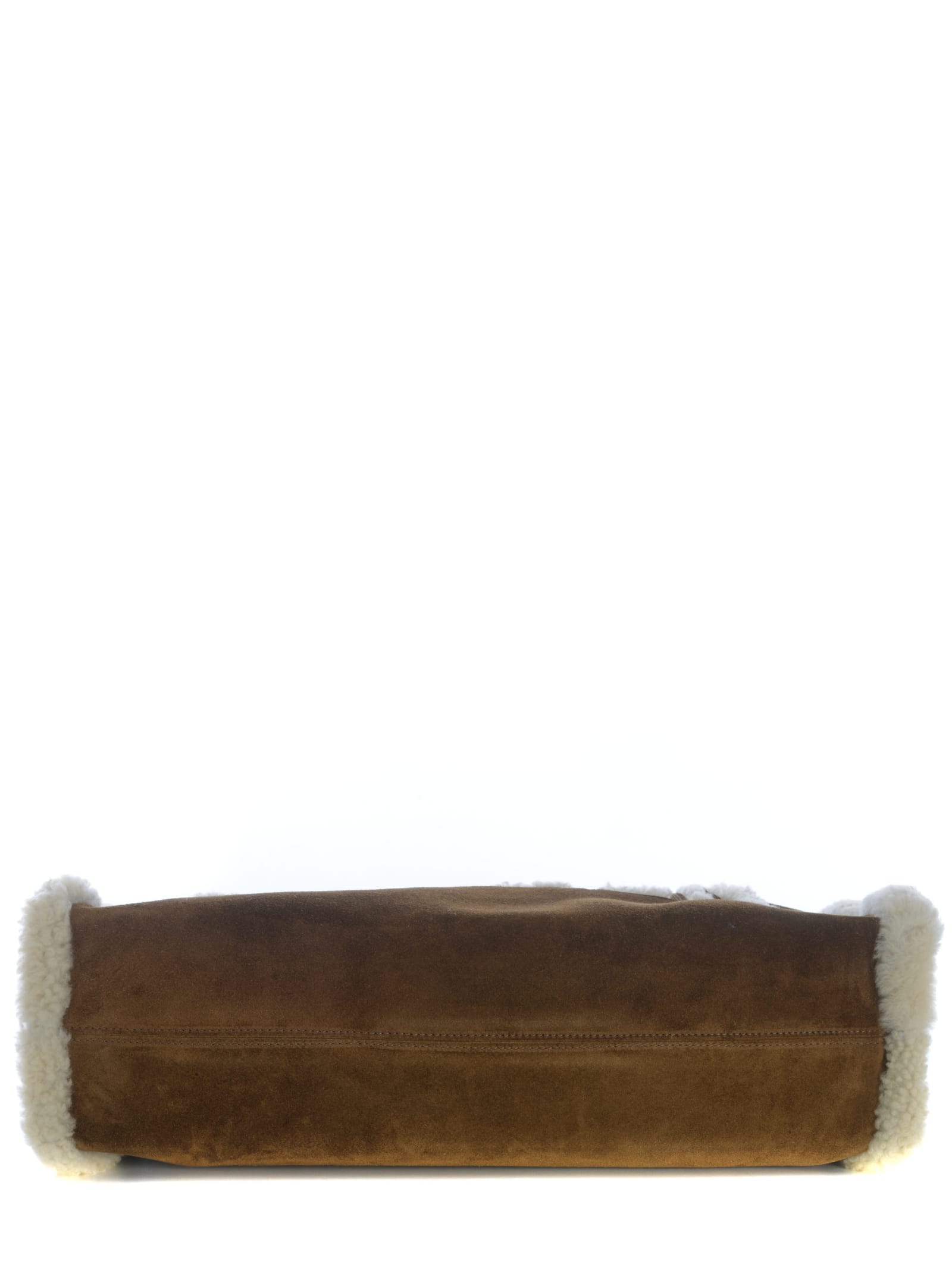 Shop Golden Goose Bag  California East-west In Suede In Leather Brown