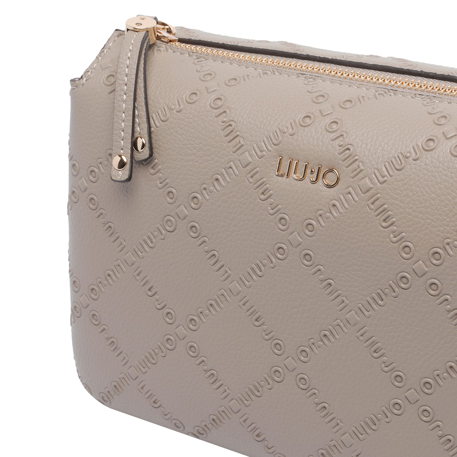 Liu •jo Adjustable Shoulder Bag Gold Hardware In Gray