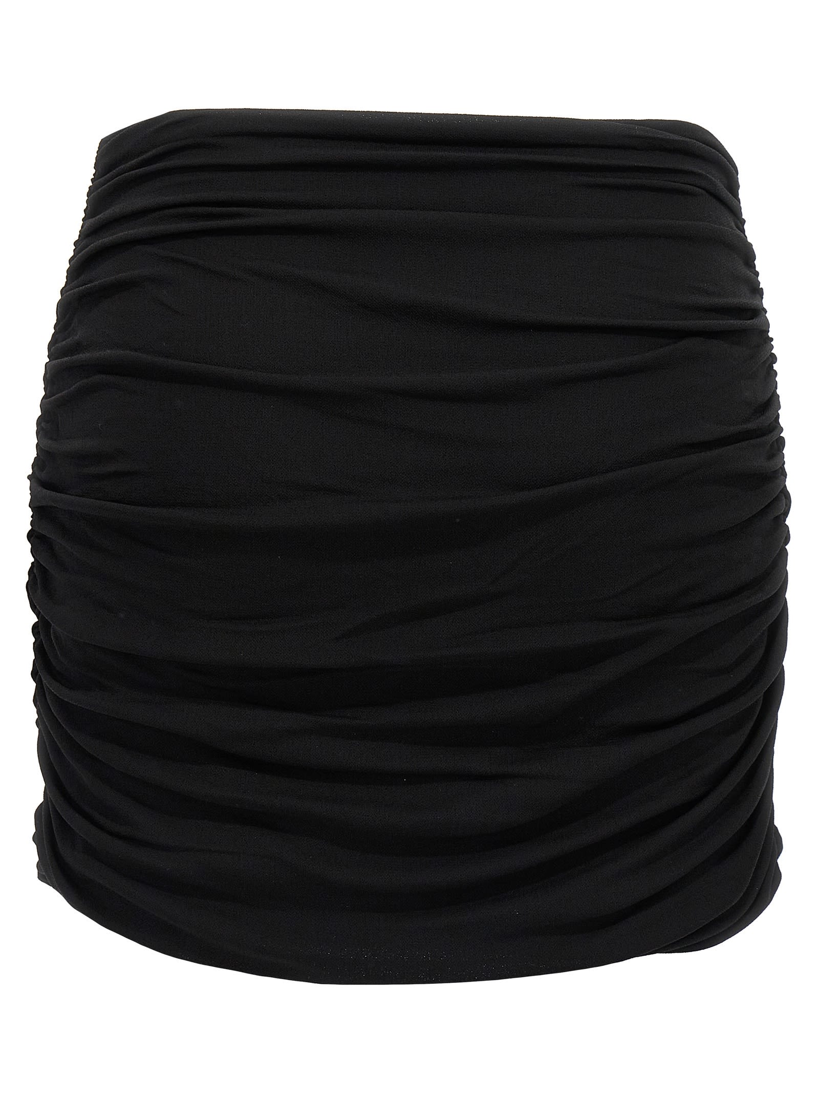 Shop Tory Burch Draped Skirt In Black