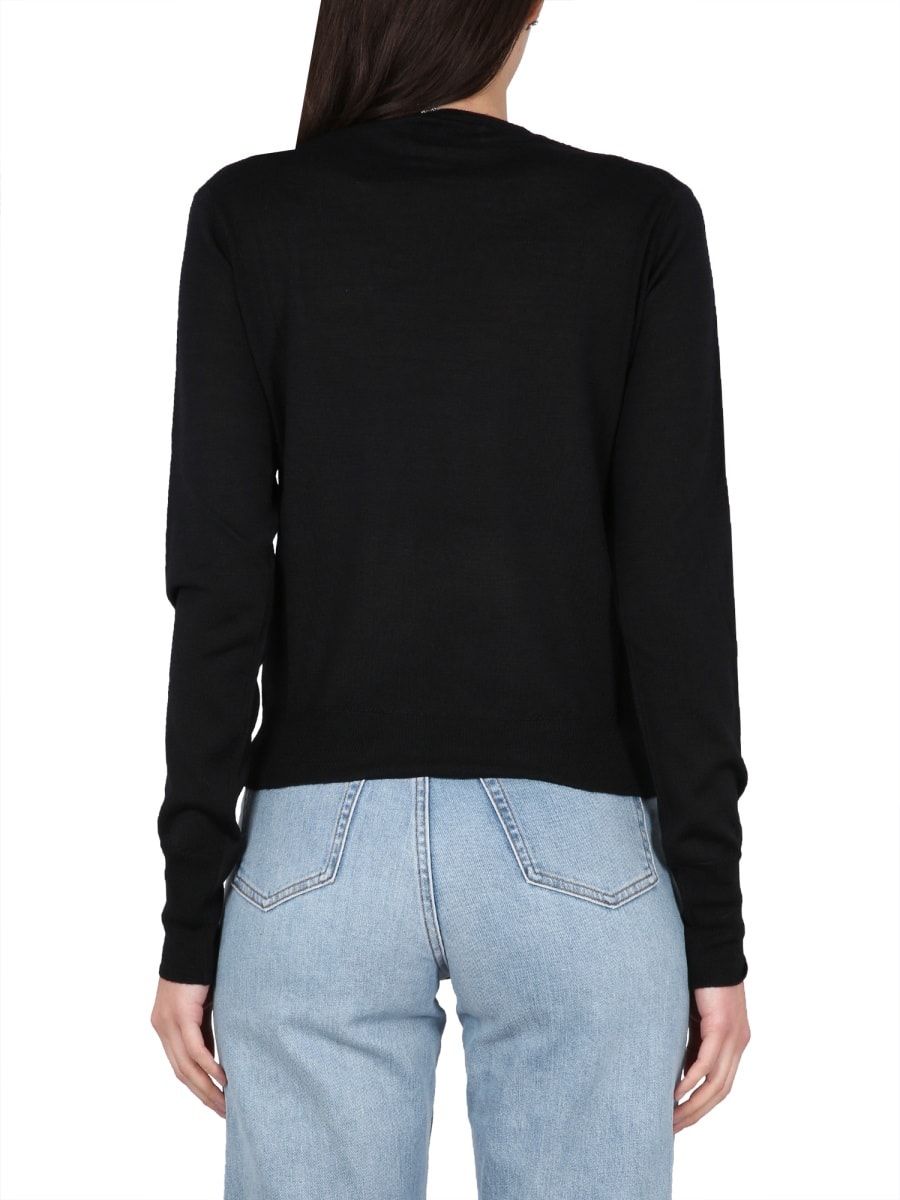 Shop Vivienne Westwood Jersey With Orb Embroidery In Black