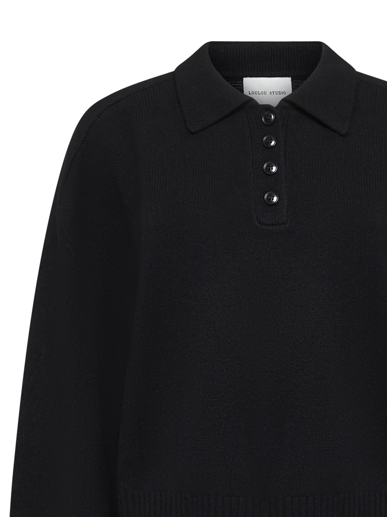 Shop Loulou Studio Polo Shirt In Nero