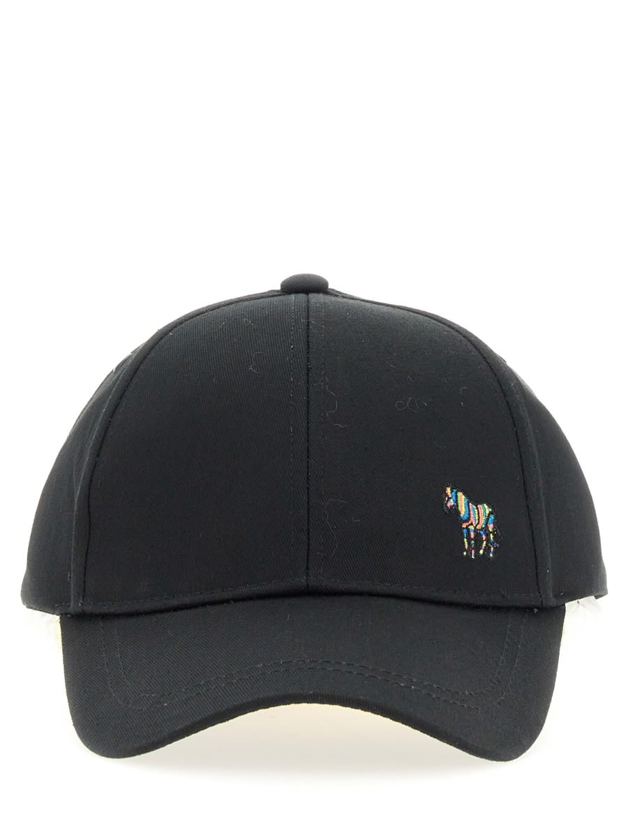 Shop Ps By Paul Smith Baseball Cap With Zebra Logo In Black