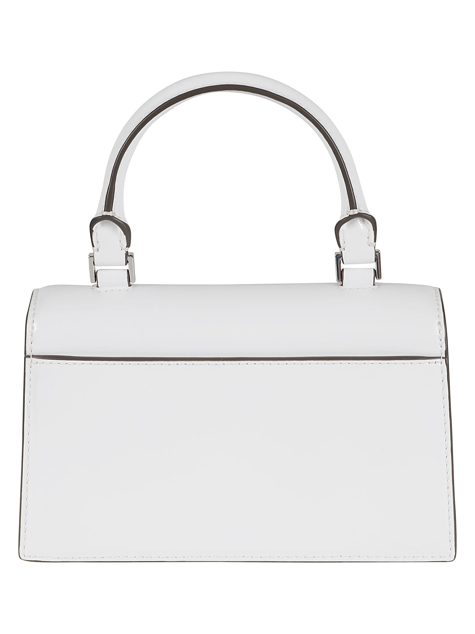 Shop Tory Burch Logo Engrave Tote In Optic White