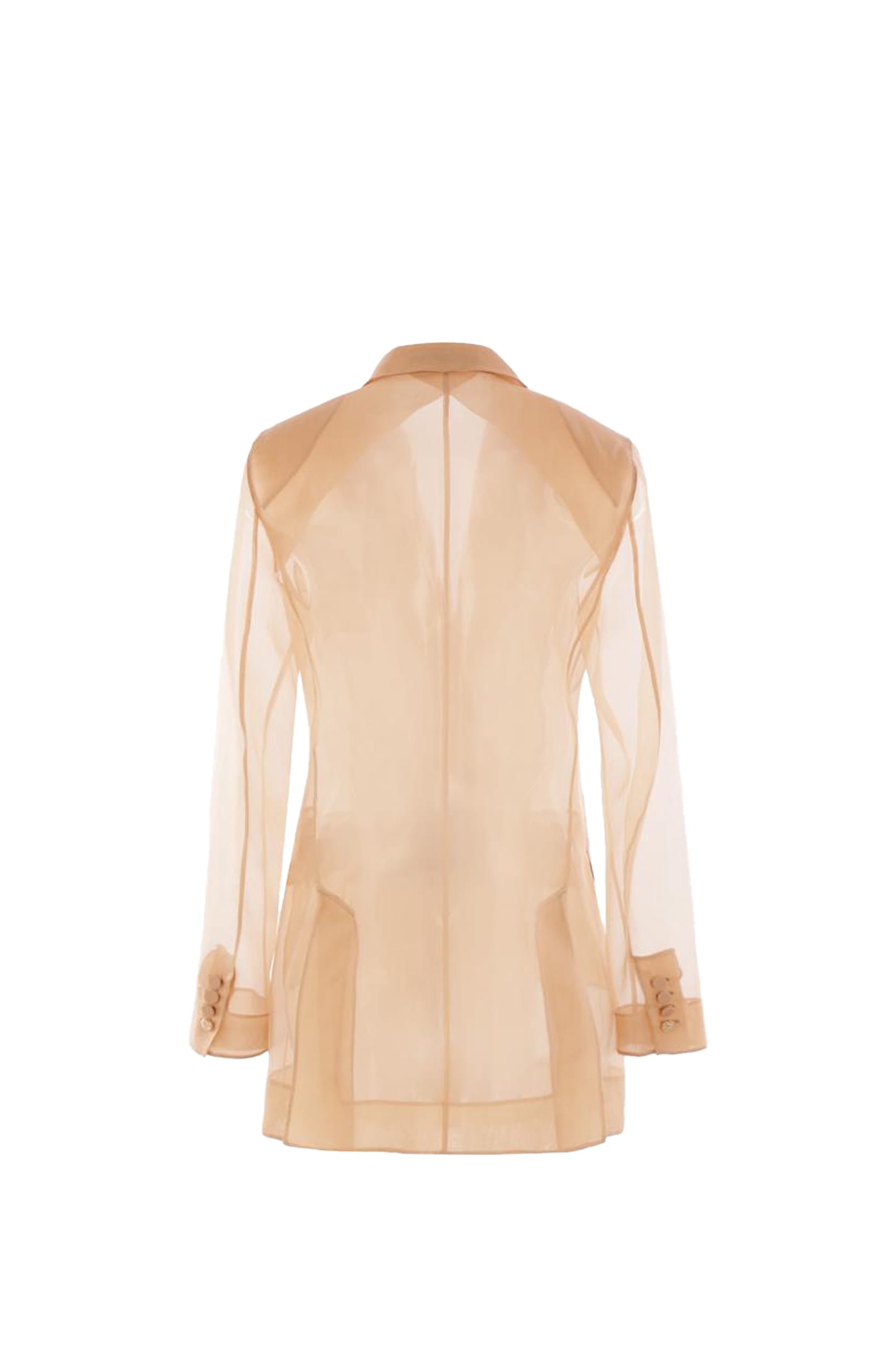 Shop Max Mara Esopodouble-breasted Long-sleeved Jacket Pianoforte