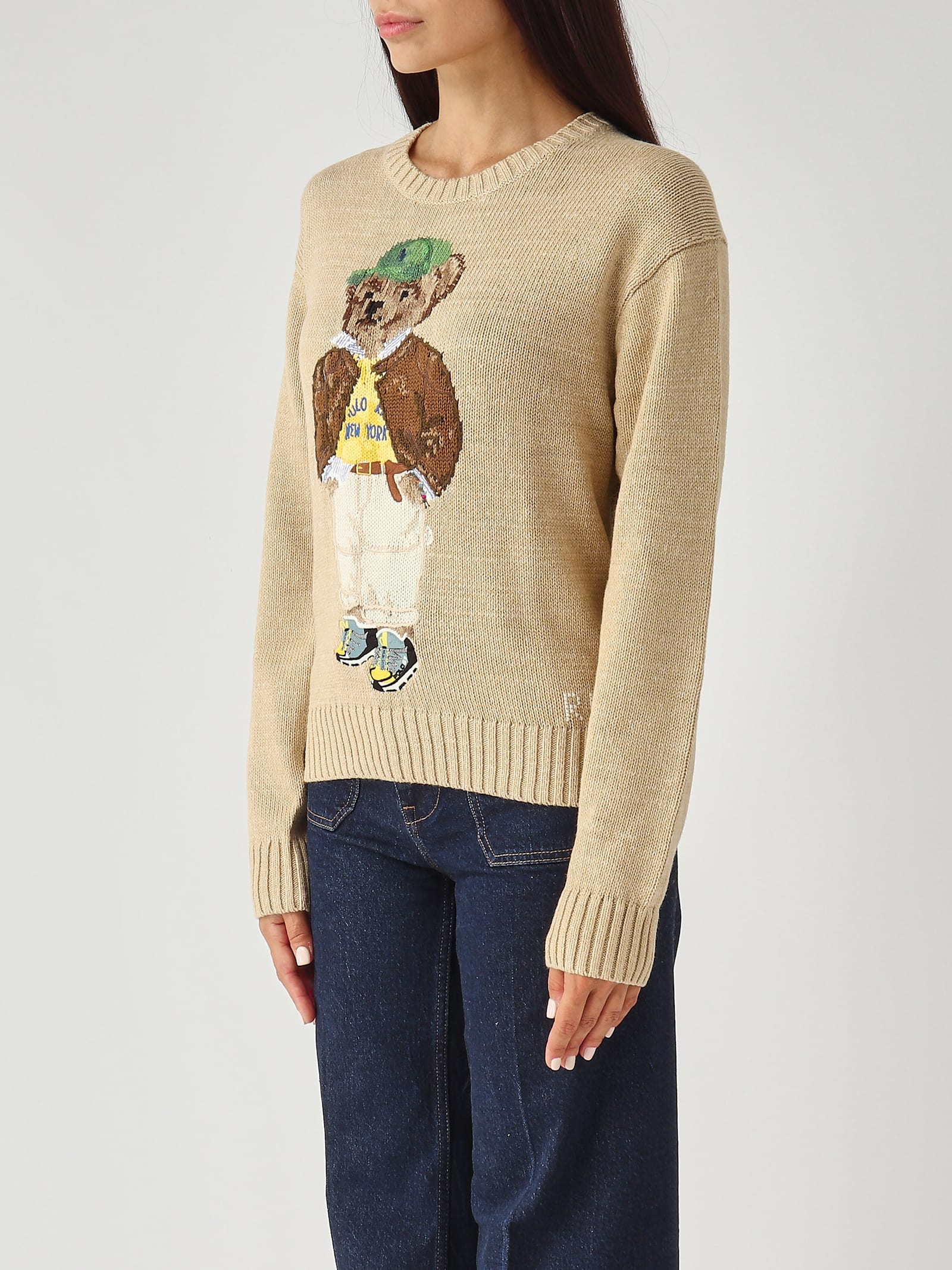 Polo Ralph Lauren Maglia Polo Bear In Cotone A Girocollo Sweater