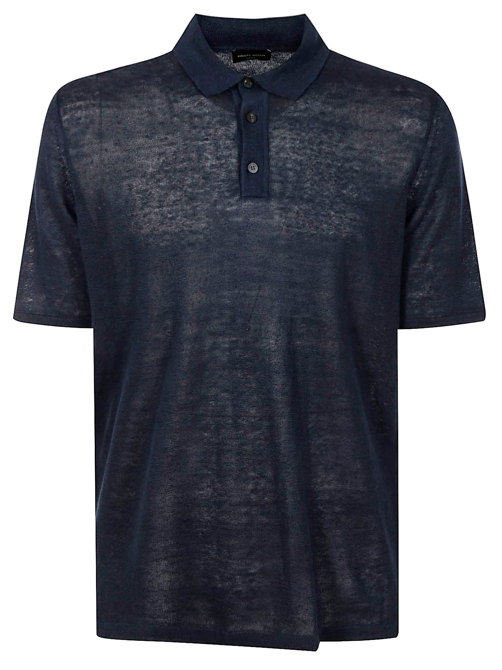 Roberto Collina Polo Ss In Blue