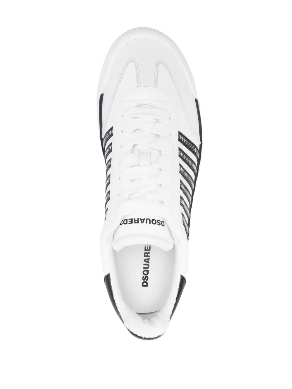 Shop Dsquared2 New Jersey Sneakers In White And Black