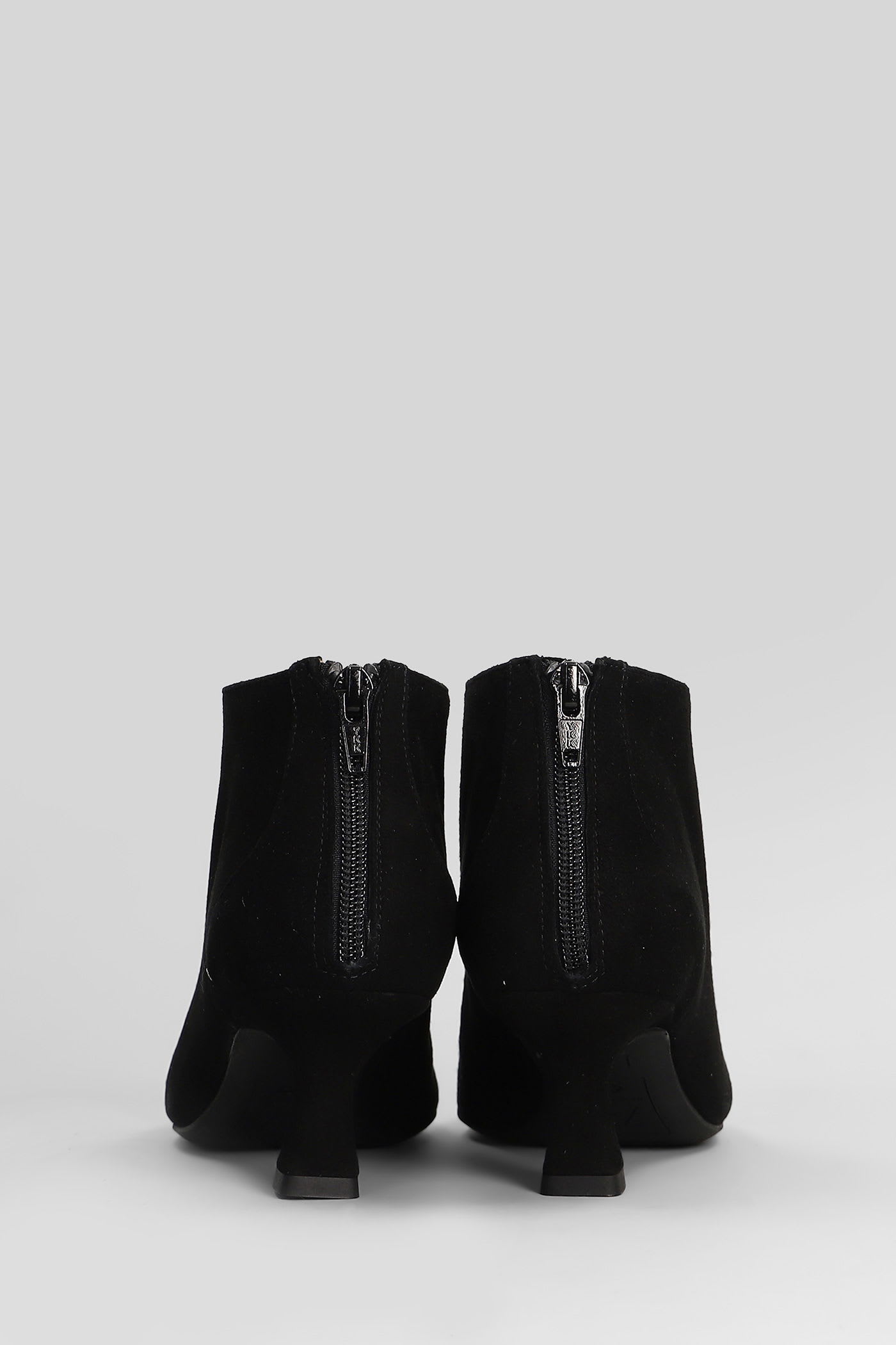 Roberto Festa Esta High Heels Ankle Boots In Black Suede In Black