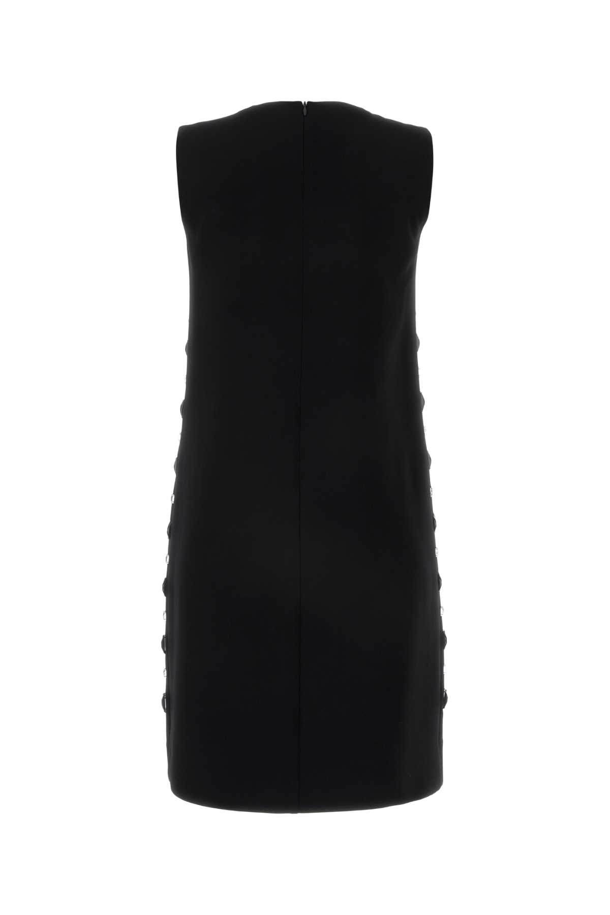 Shop Max Mara Black Triacetate Blend Piave Dress In Nero