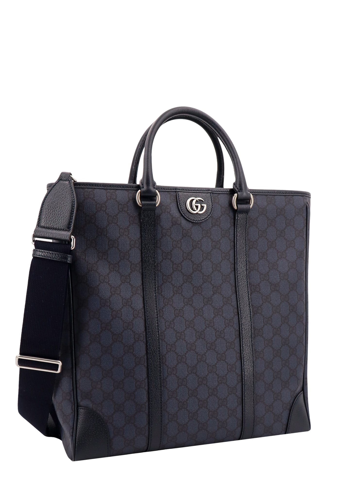 Shop Gucci Ophidia Handbag In Bluedkbluebluebl