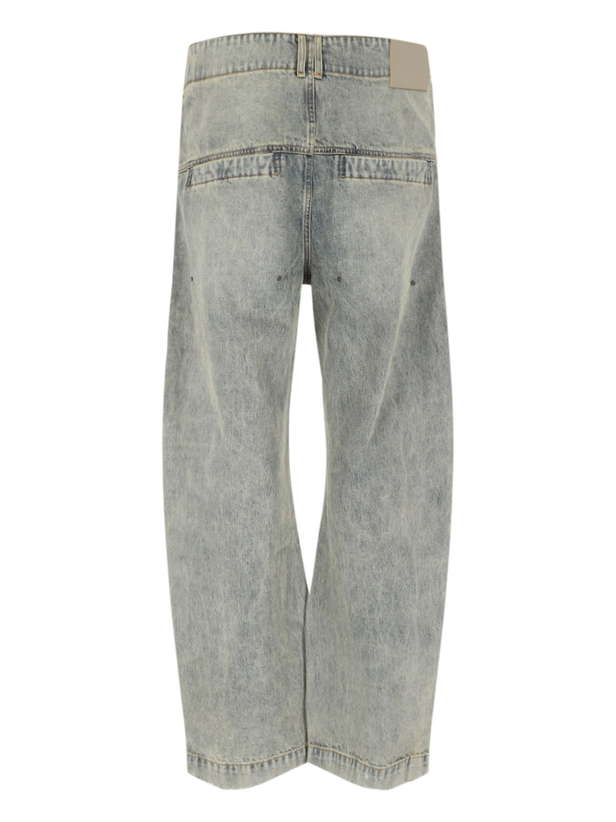 Entire Studios Asset Curved Jeans In Green
