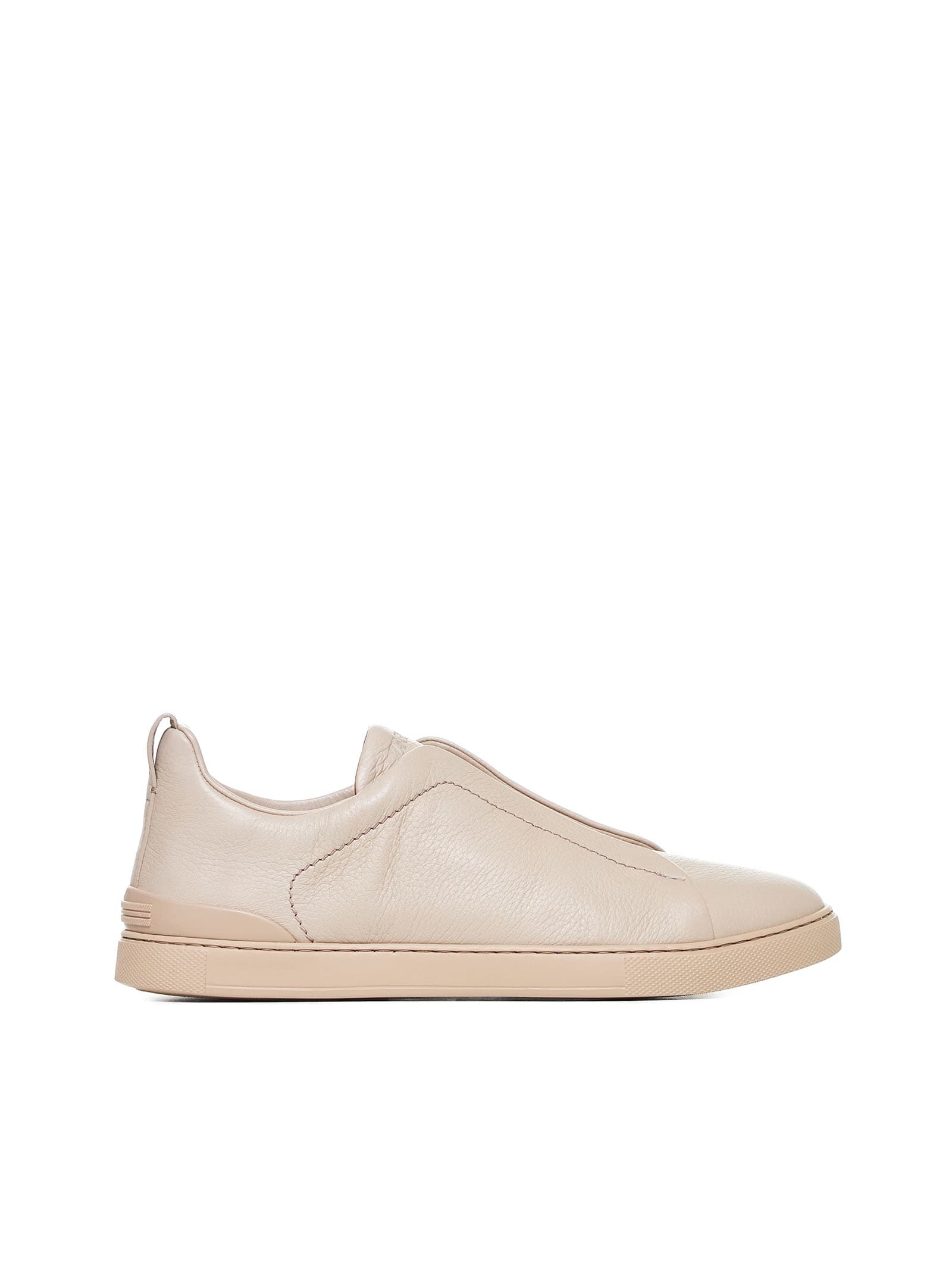 Shop Zegna Sneakers In Beige Medio Unito