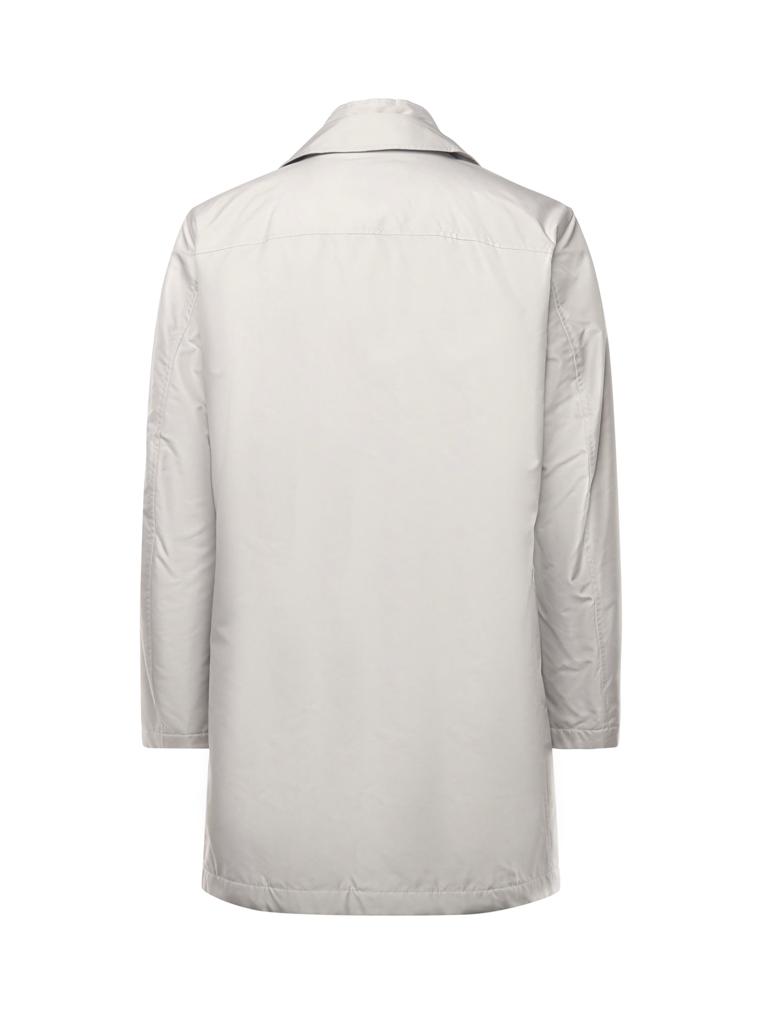 Fay Technical Poplin Morning Coat In Gray
