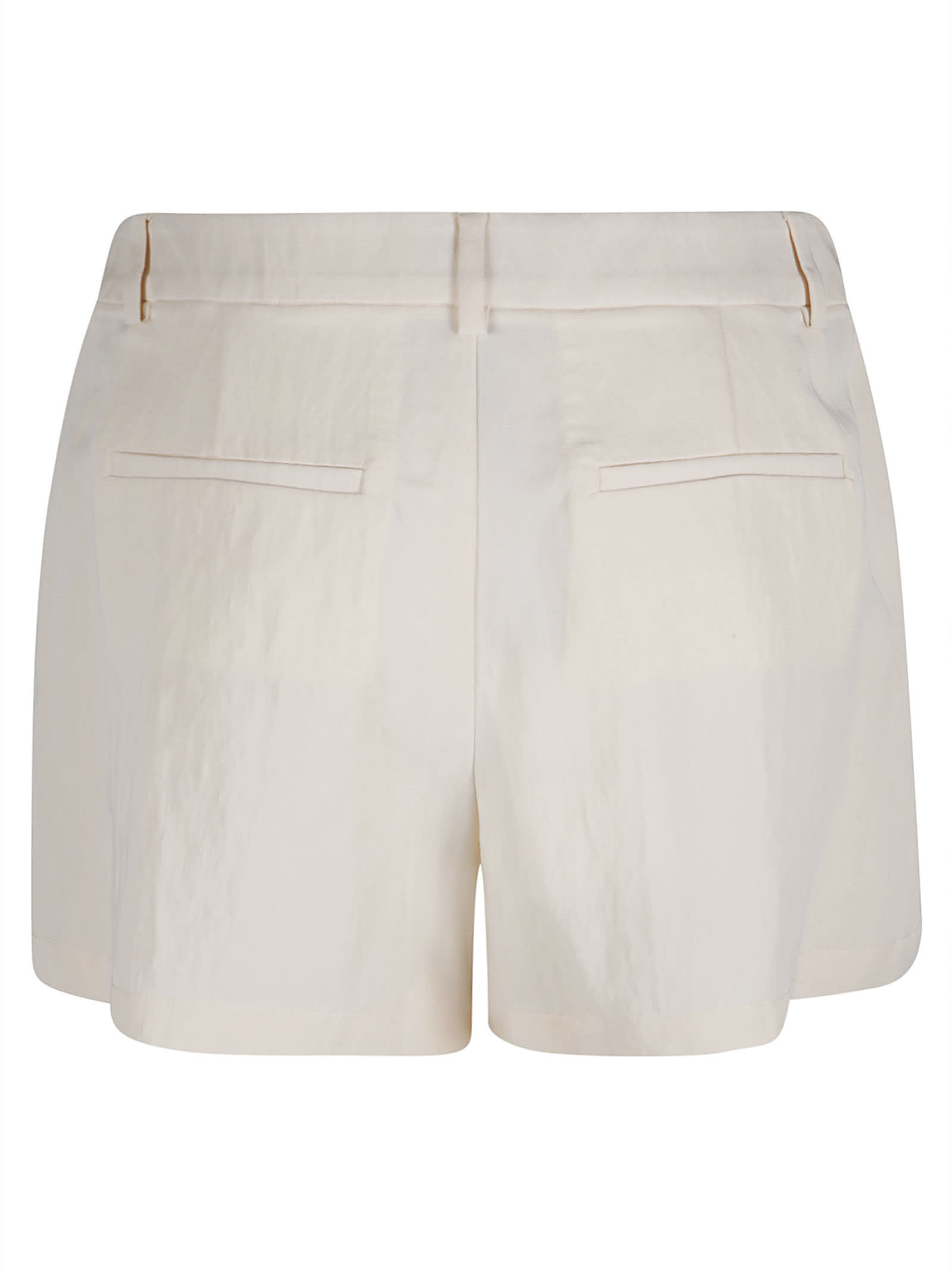 Shop Blumarine Concealed Shorts In Cream