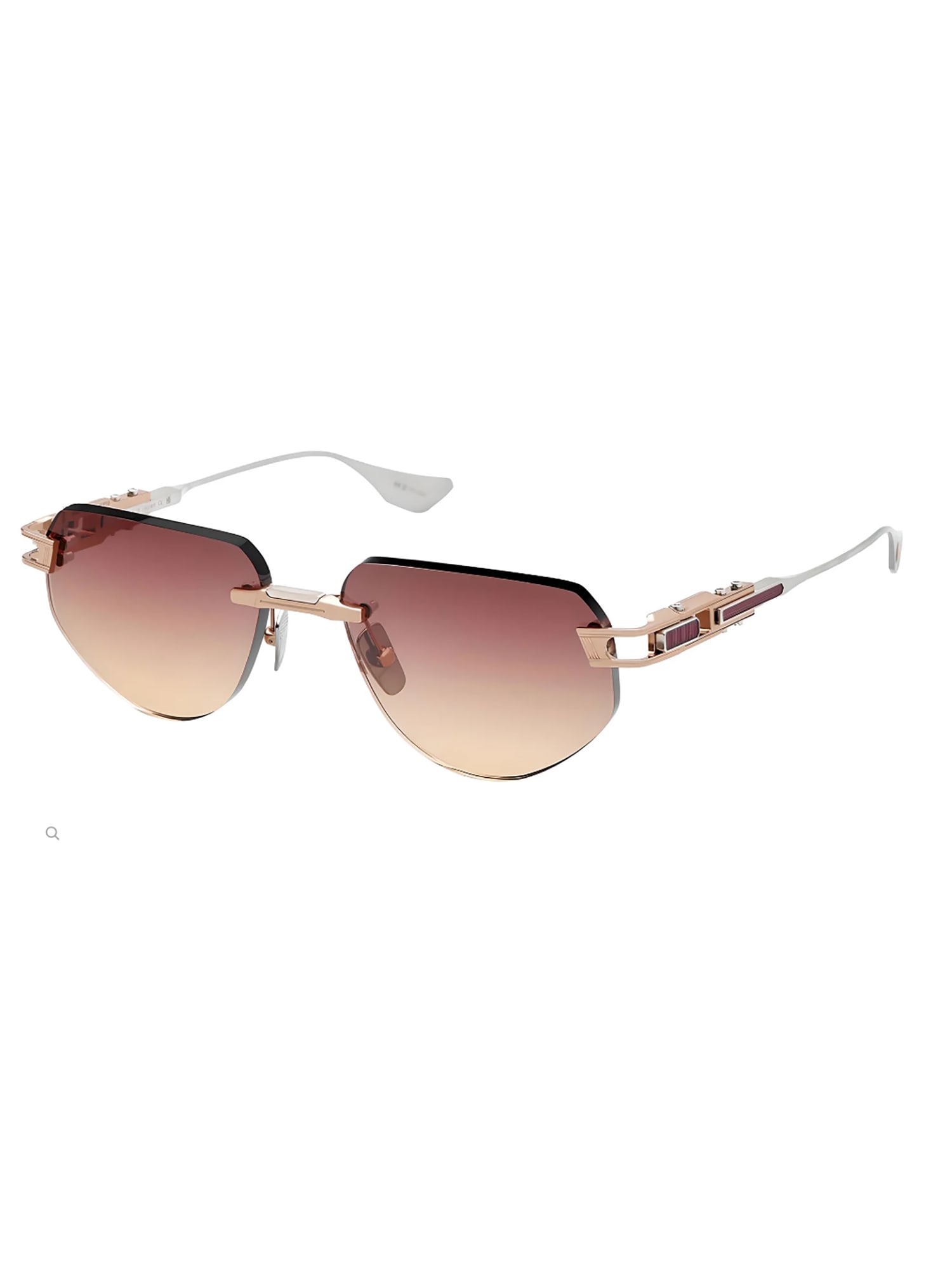 Shop Dita Dts164/a/03 Grand/imperyn Sunglasses In Rose Gold_silver