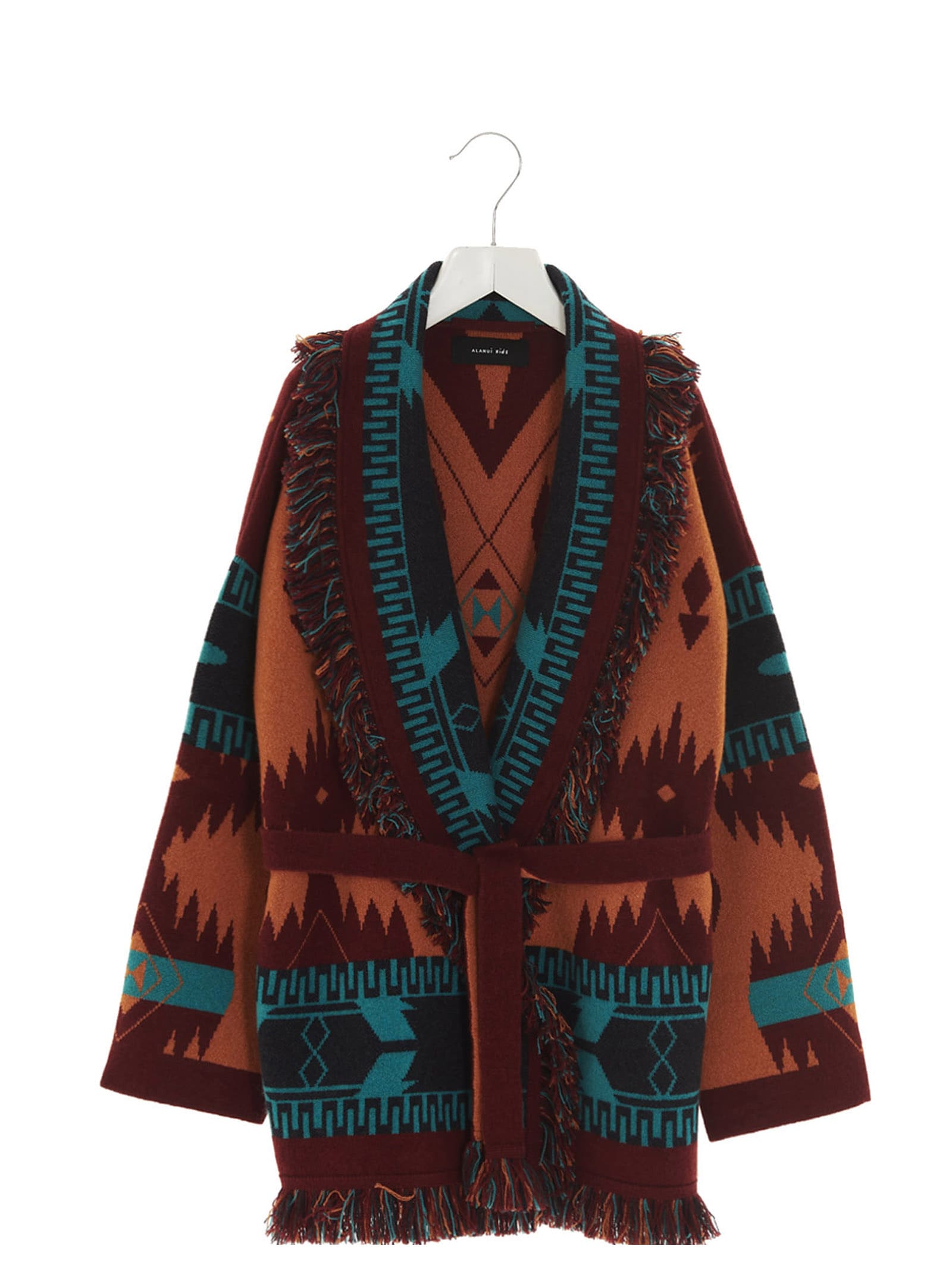 Alanui Icon Jacquard Cashmere-blend Cardigan In Multicolor