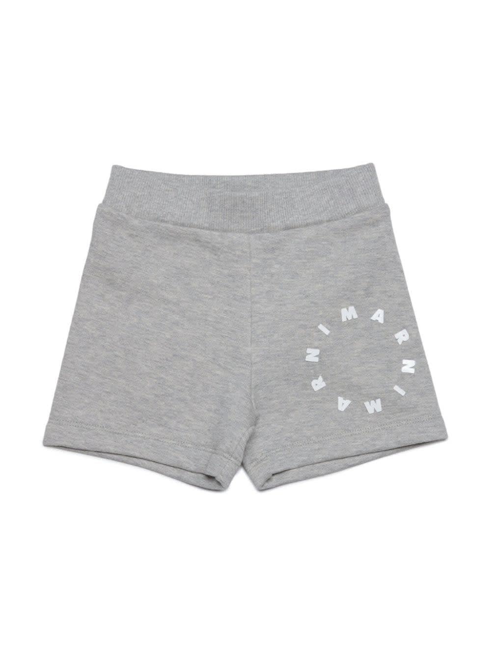 Marni Babies' Shorts Con Logo In Gray