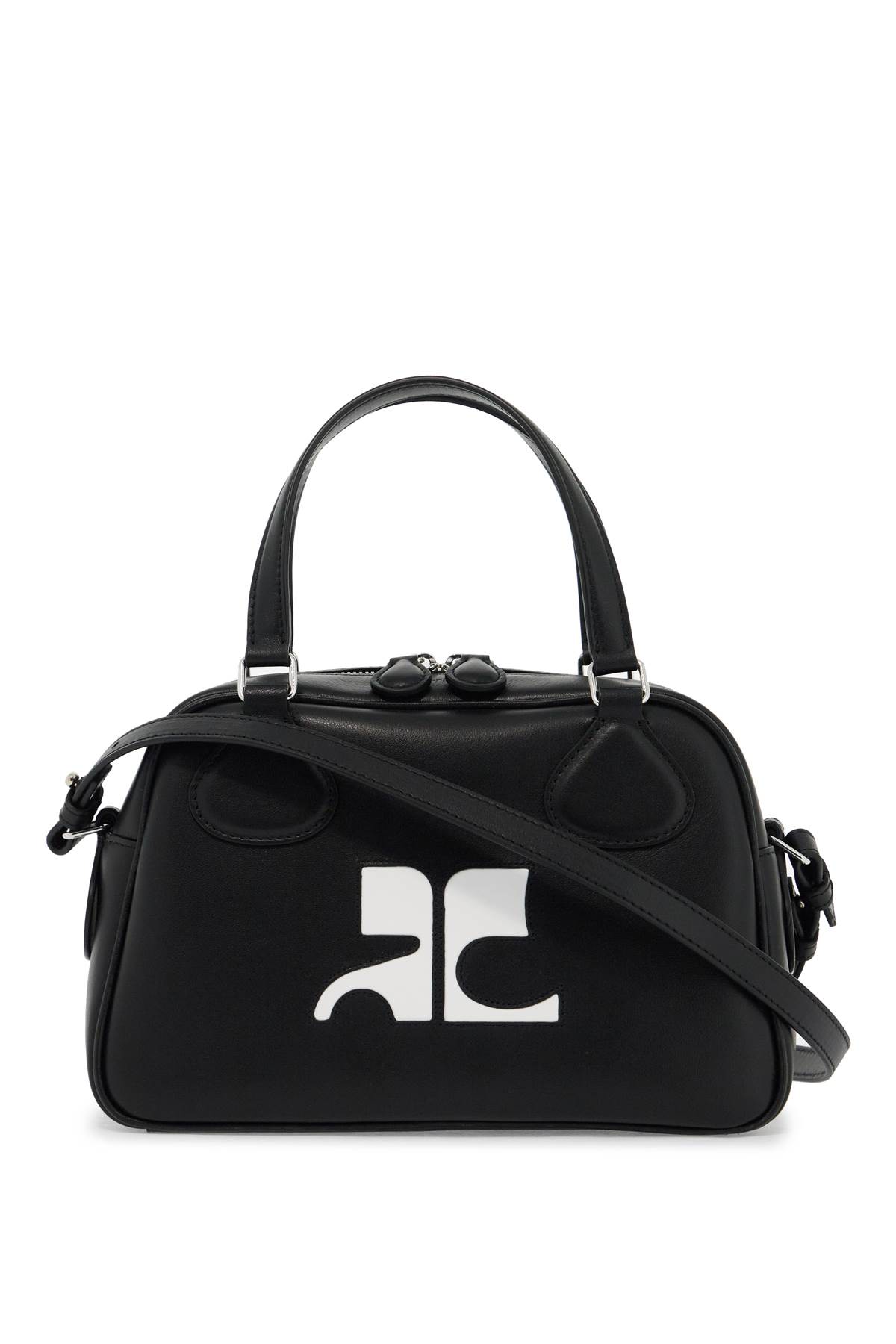 Shop Courrèges Reedition Box Hand In Black (black)