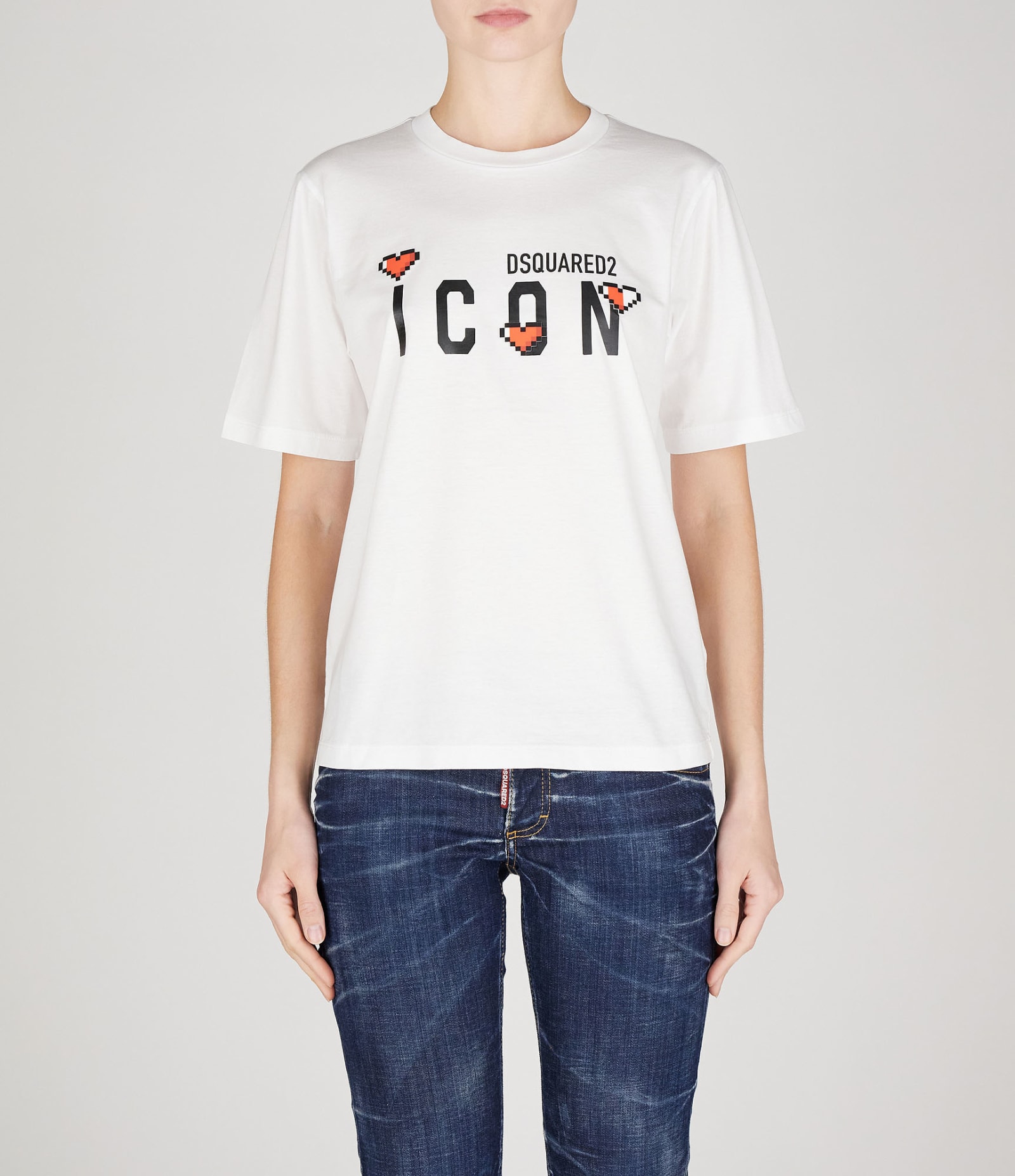 Shop Dsquared2 T-shirts In White