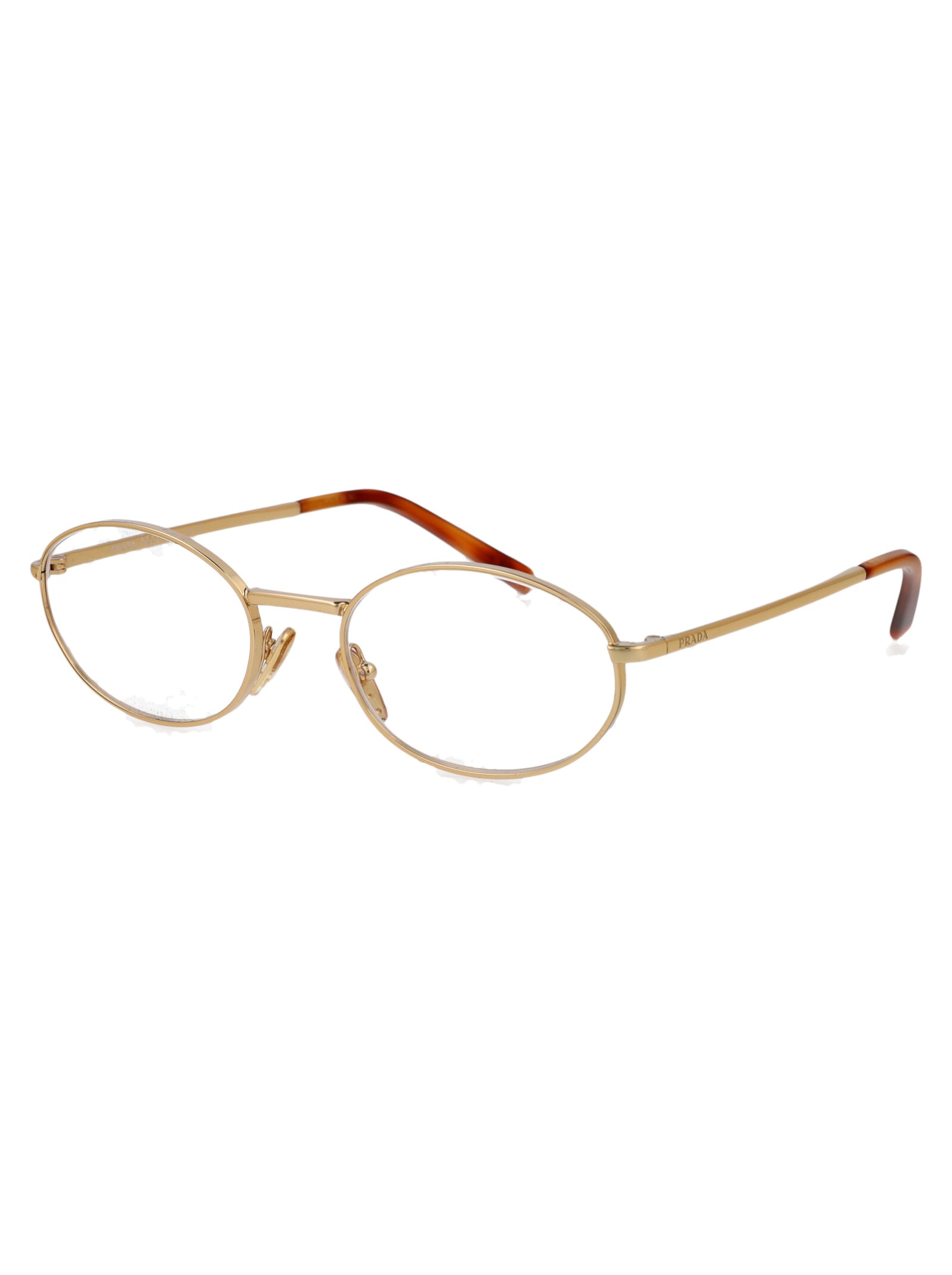 Shop Prada 0pr A57v Glasses In 5ak1o1 Gold