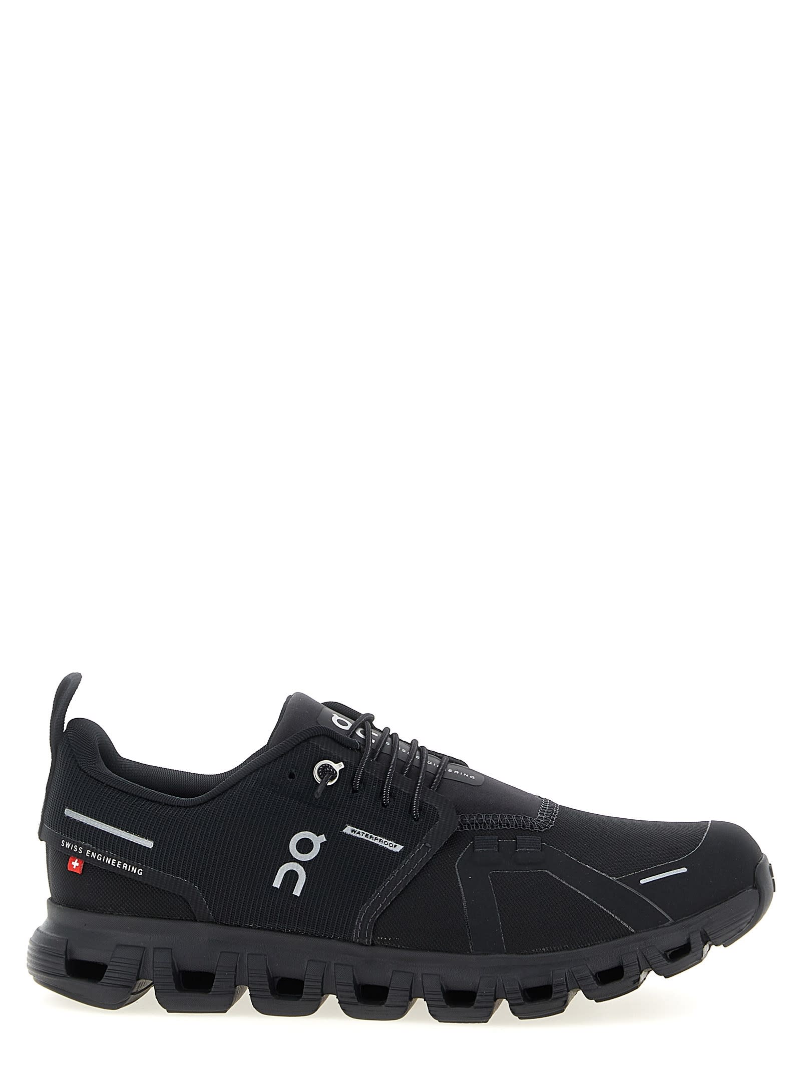 On Cloud 6 Wp Low-top Sneakers In Black