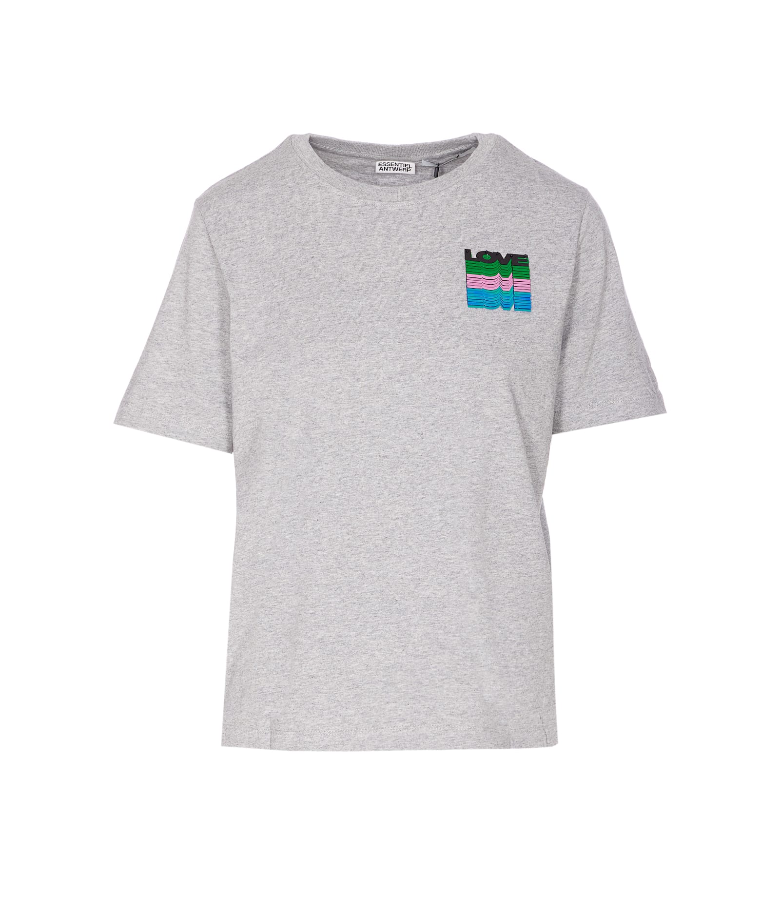 Essentiel Antwerp Logo-embellishment T-shirt In Gray