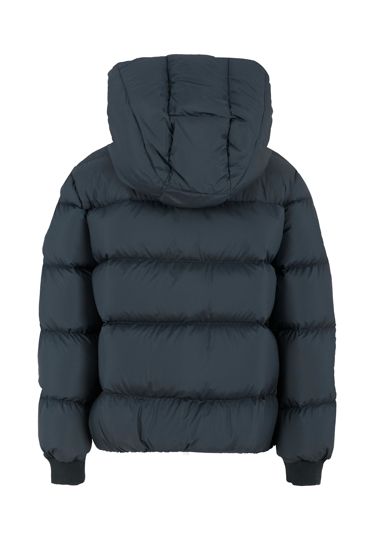 Colmar Blue Down Jacket For Kids With Logo In Blue