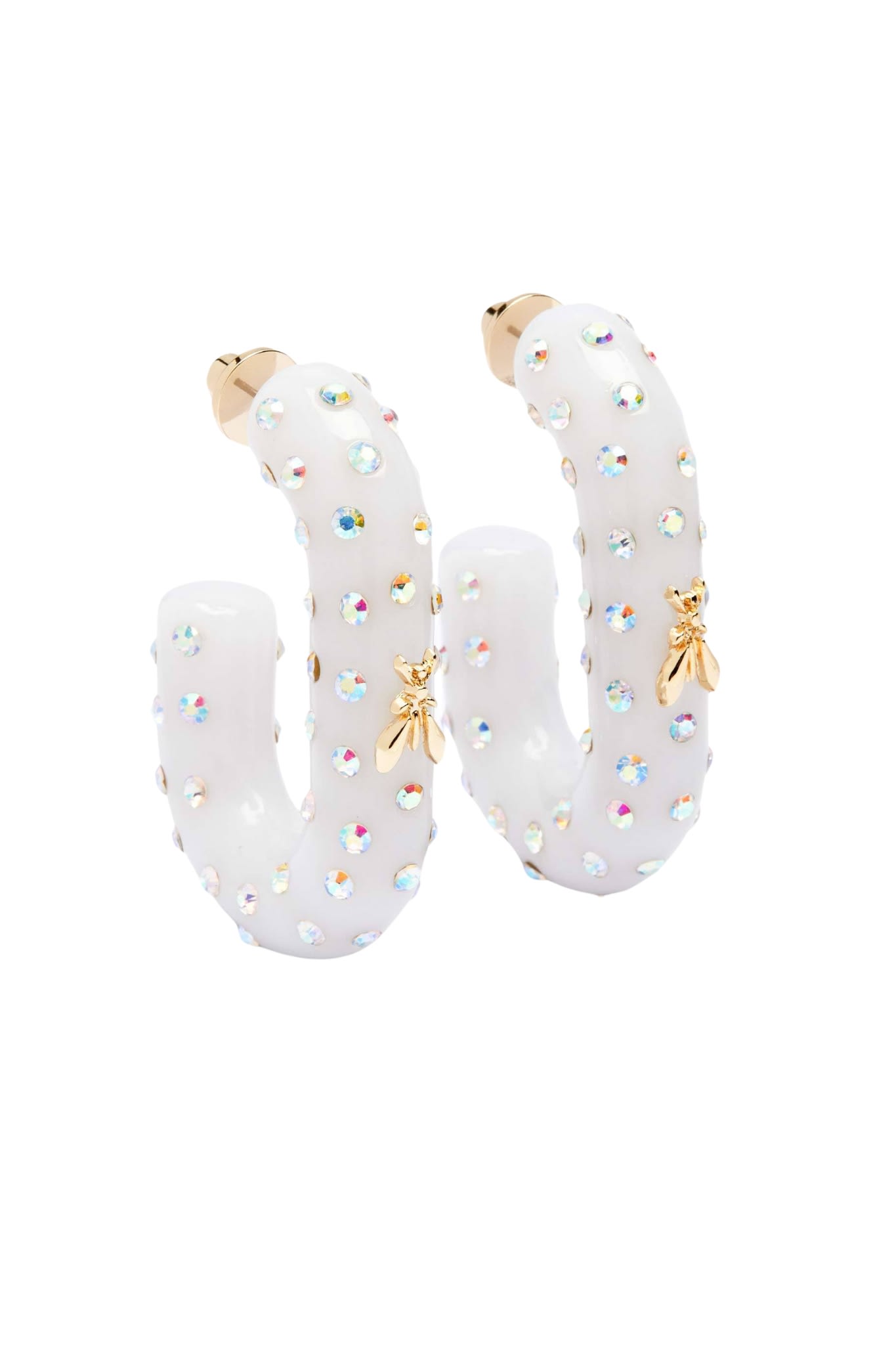 Rhinestone Ring Earrings