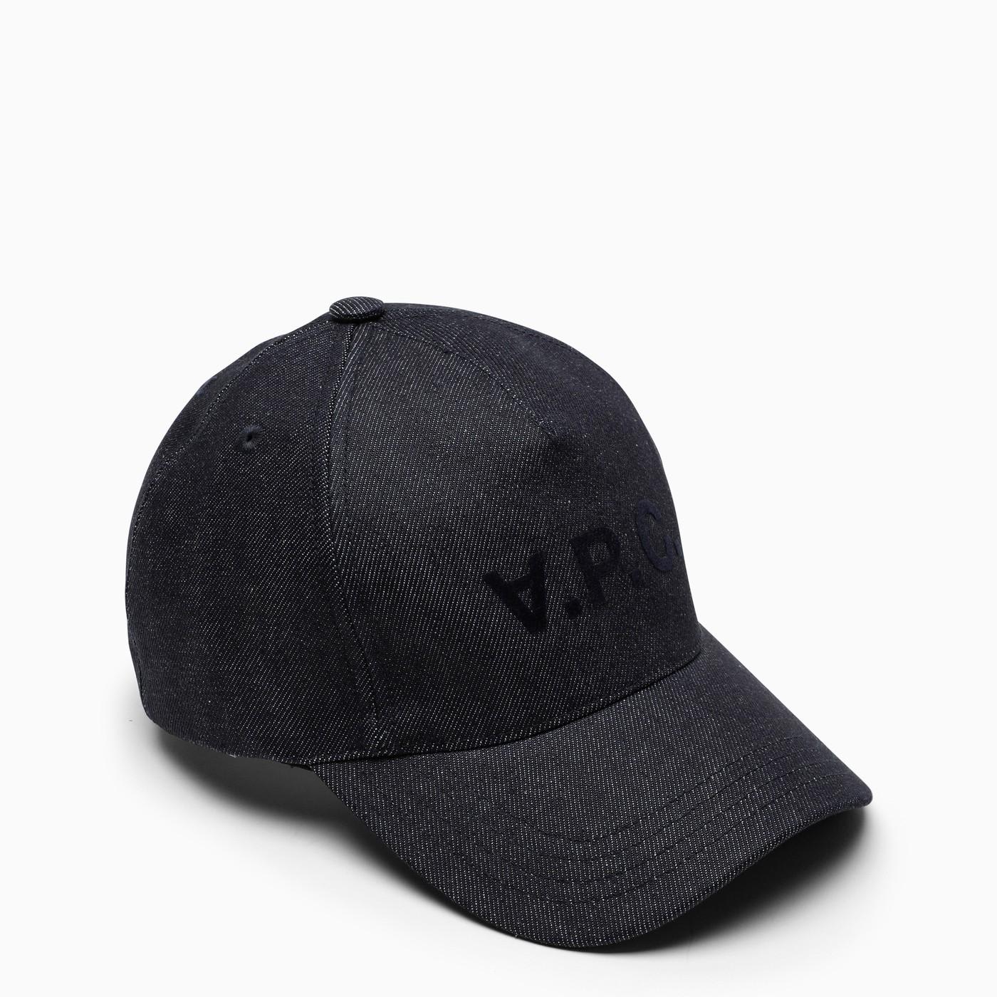 A. P.C. Denim Baseball Cap With Logo