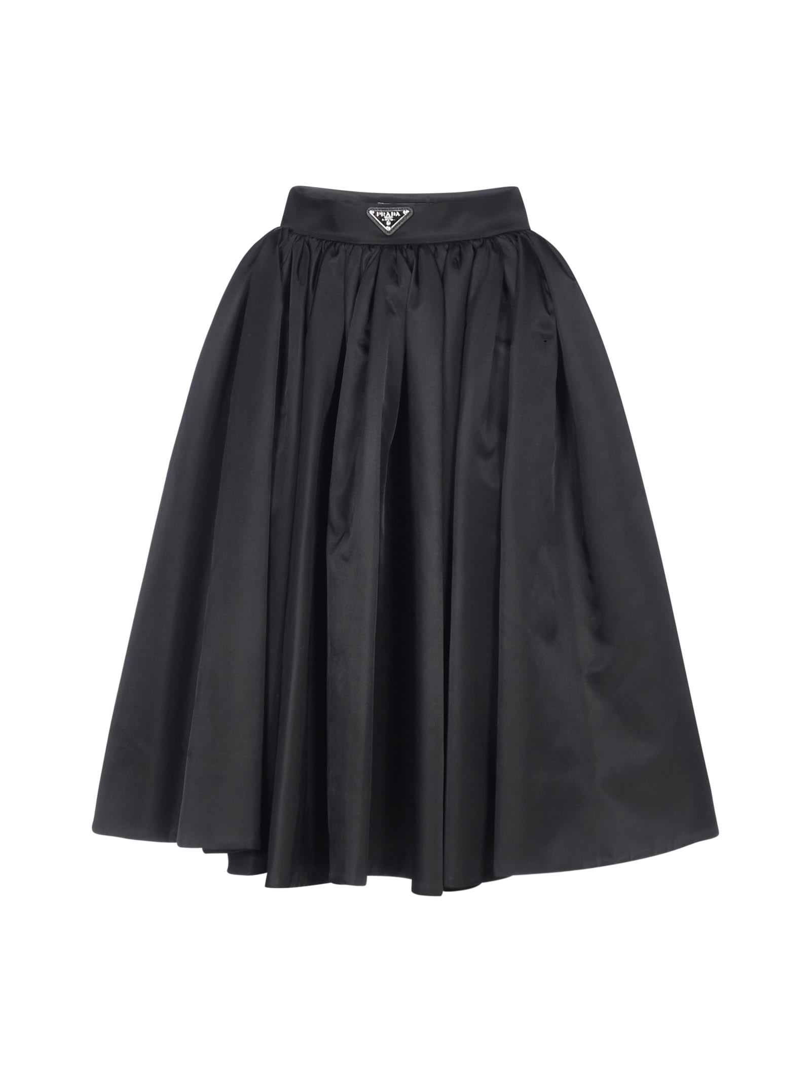 Prada Logo-plaque Re-nylon Full Skirt