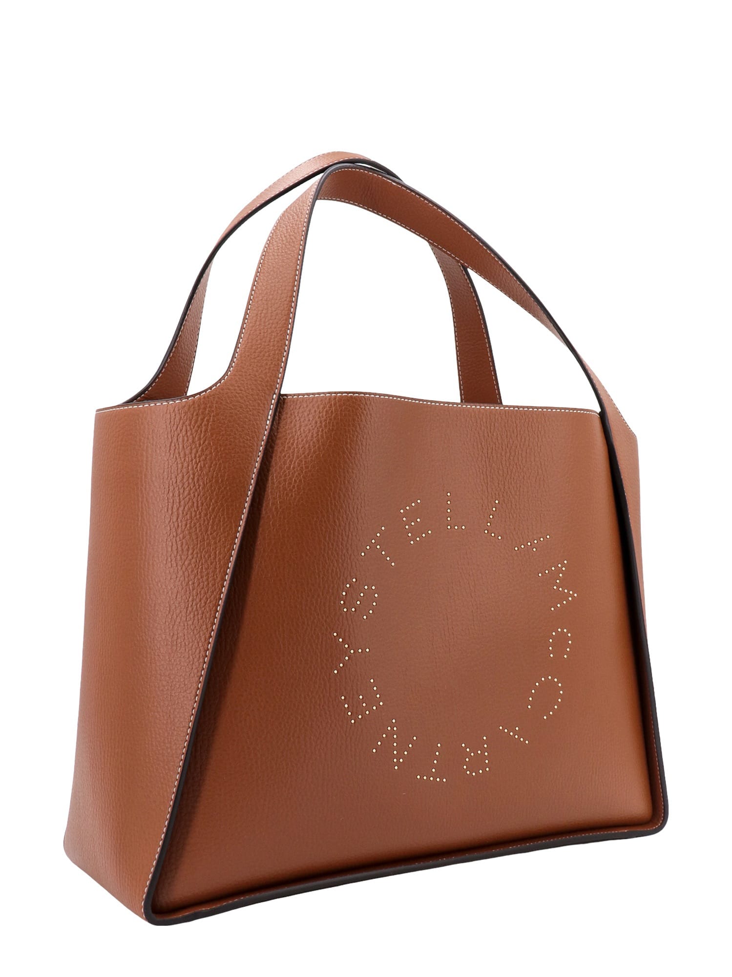 Stella Mccartney Stella Logo Shoulder Bag In Brown