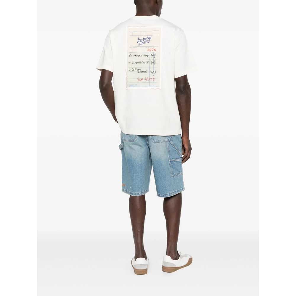 Iceberg T Shirts White In White