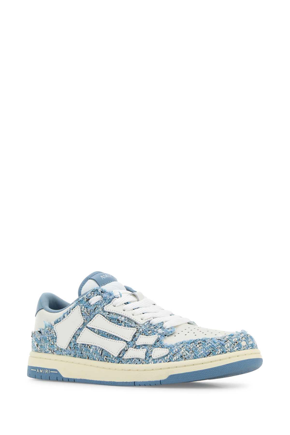 Amiri Two-tone Boucle Skel Sneakers