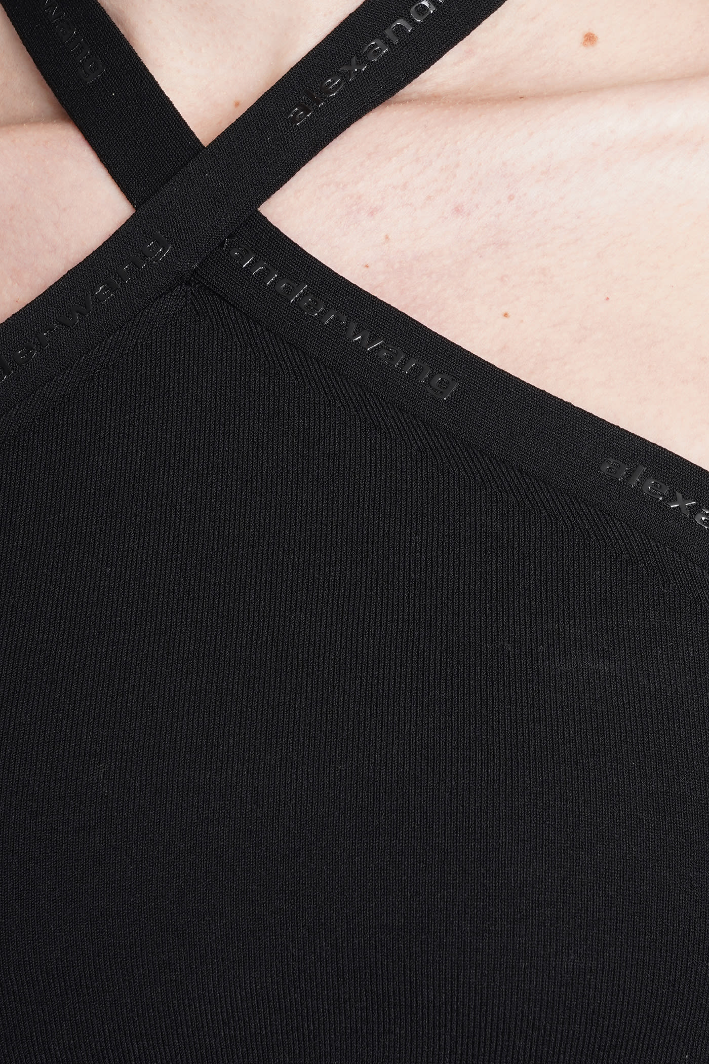 Alexander Wang Logo Top In Black