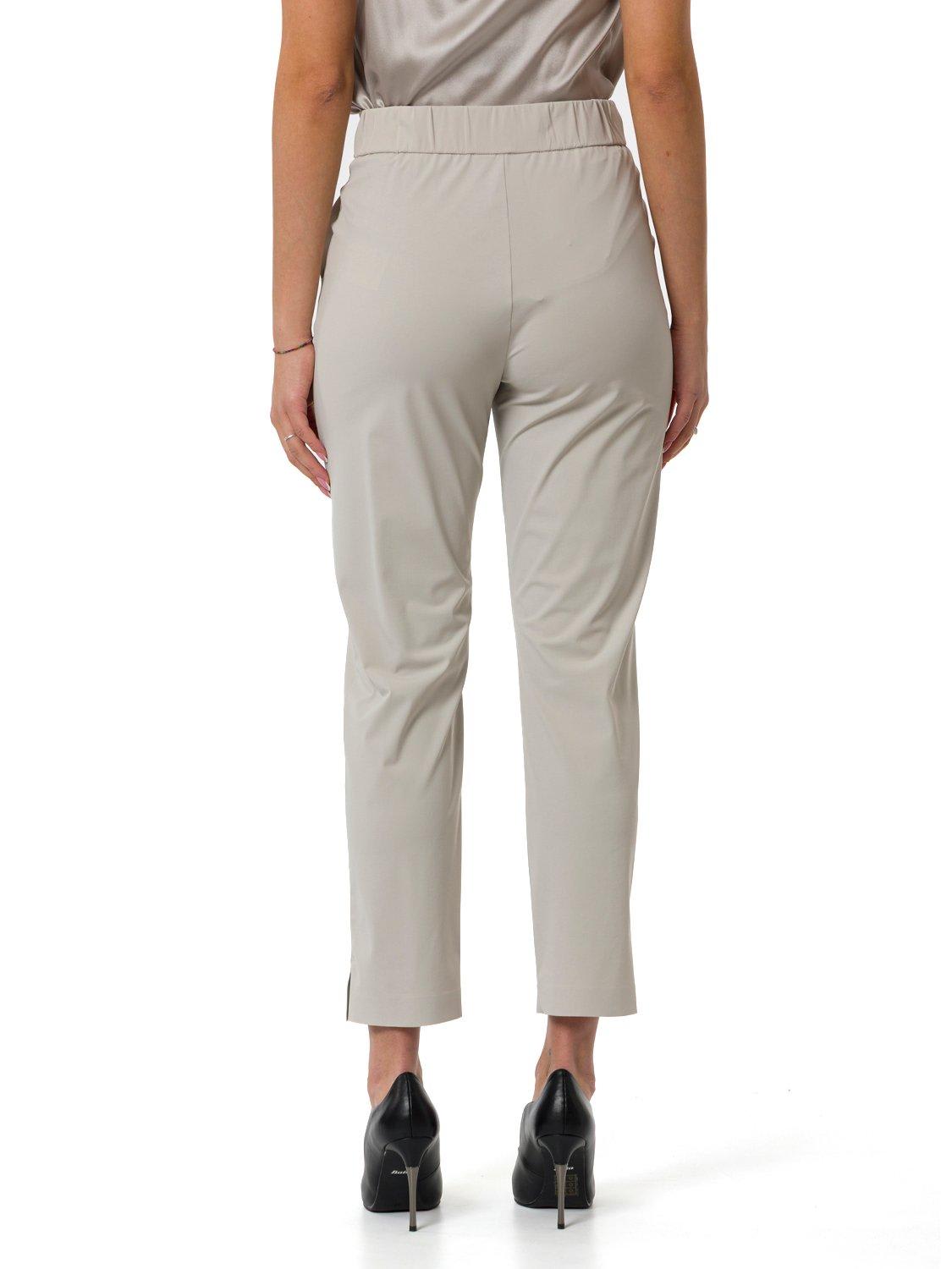 Max Mara Lipari Cropped Trousers In Gray
