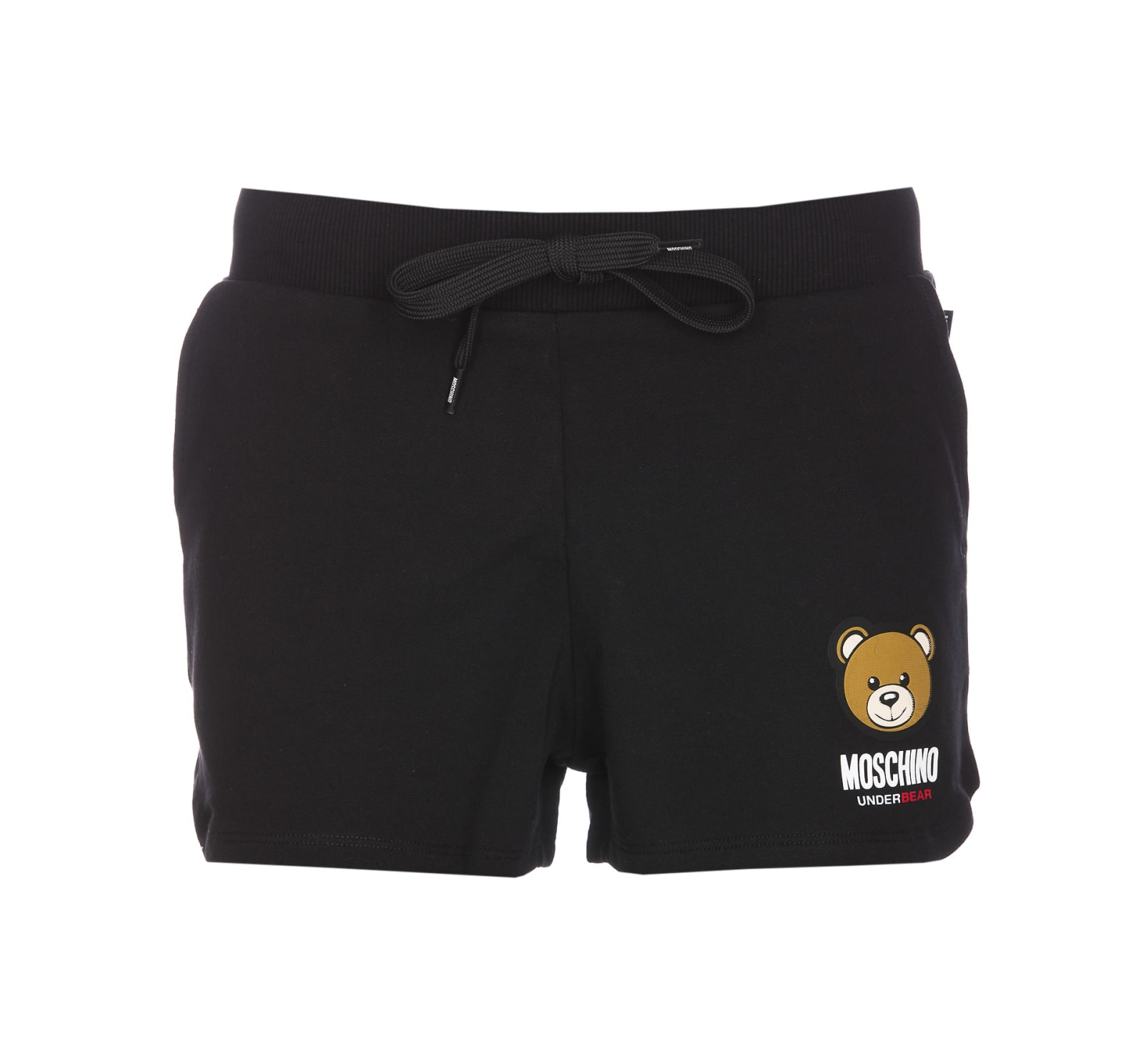 Shop Moschino Underbear Shorts In Black