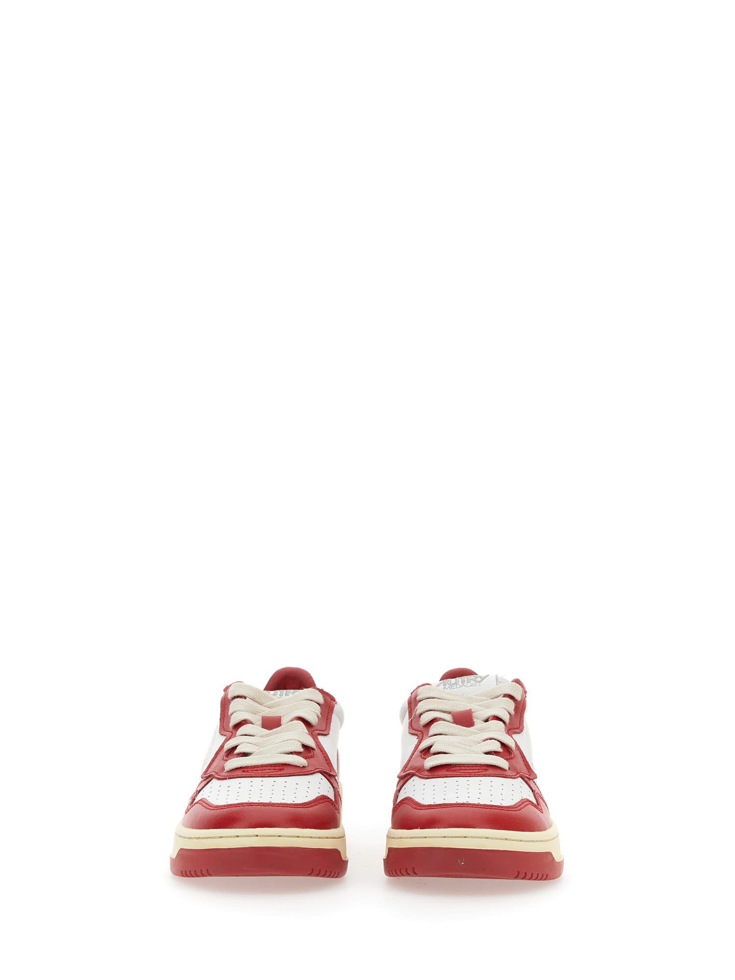 Shop Autry Sneaker Medalist In Wht/red
