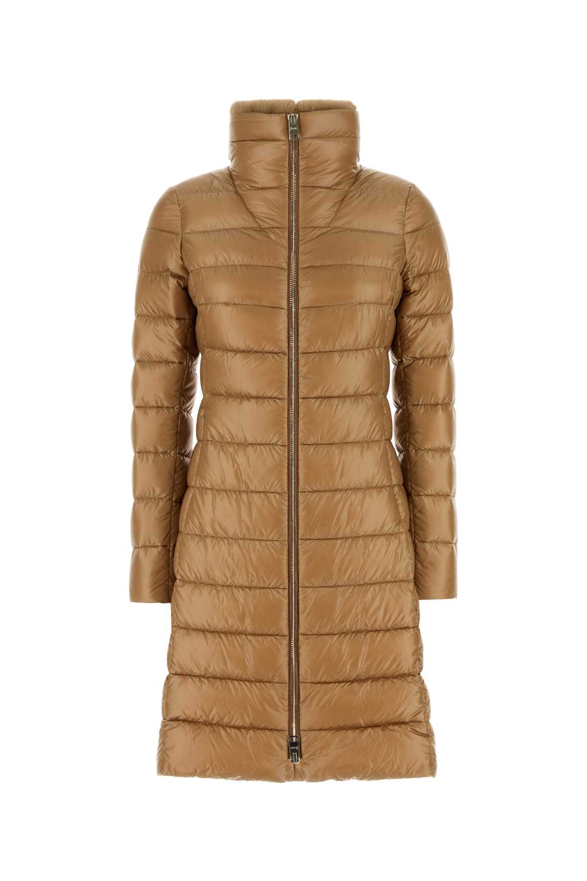 Herno Camel Nylon Down Jacket
