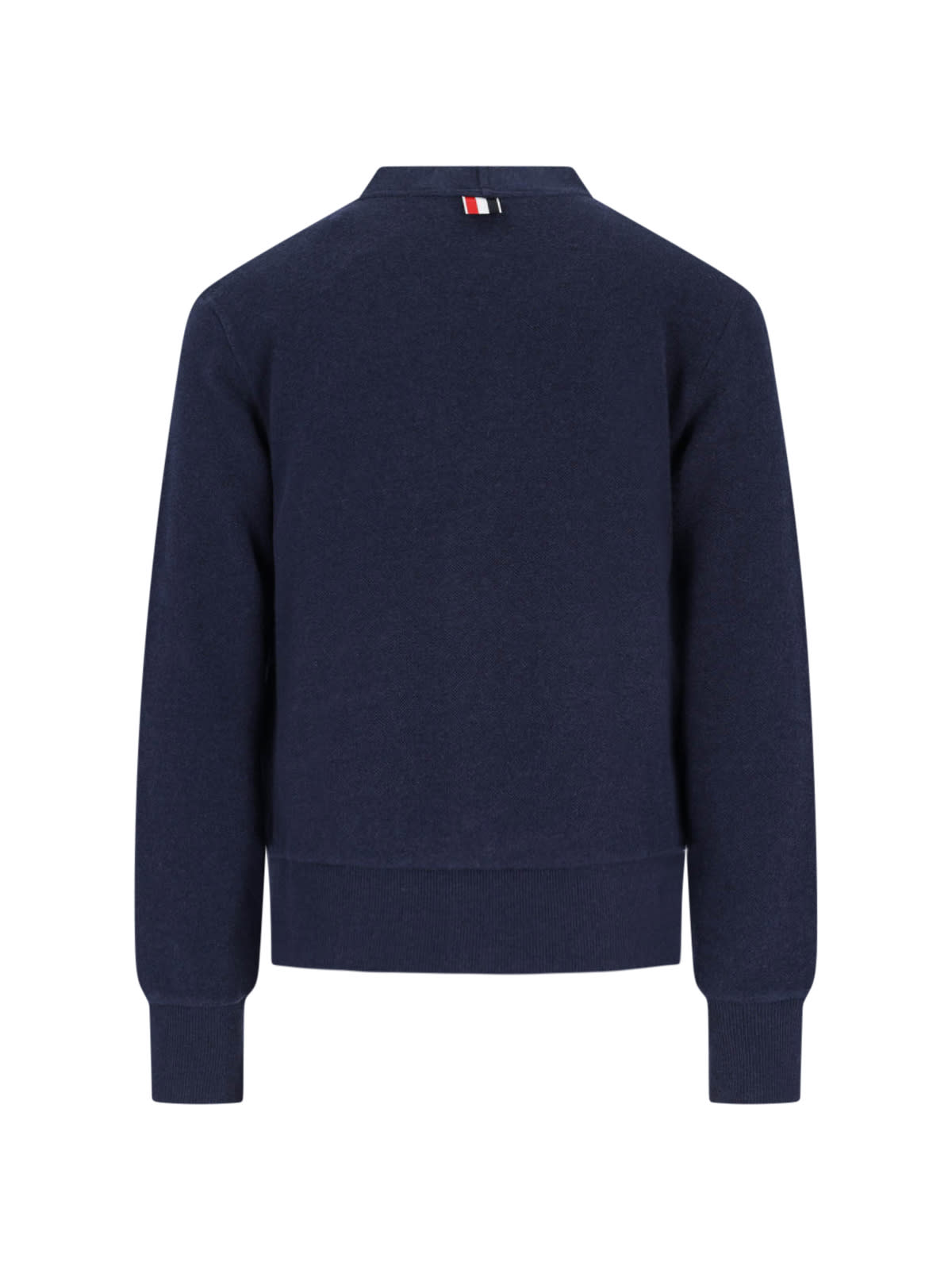 Thom Browne Knitwear With V-neckline And Ribbed Finish