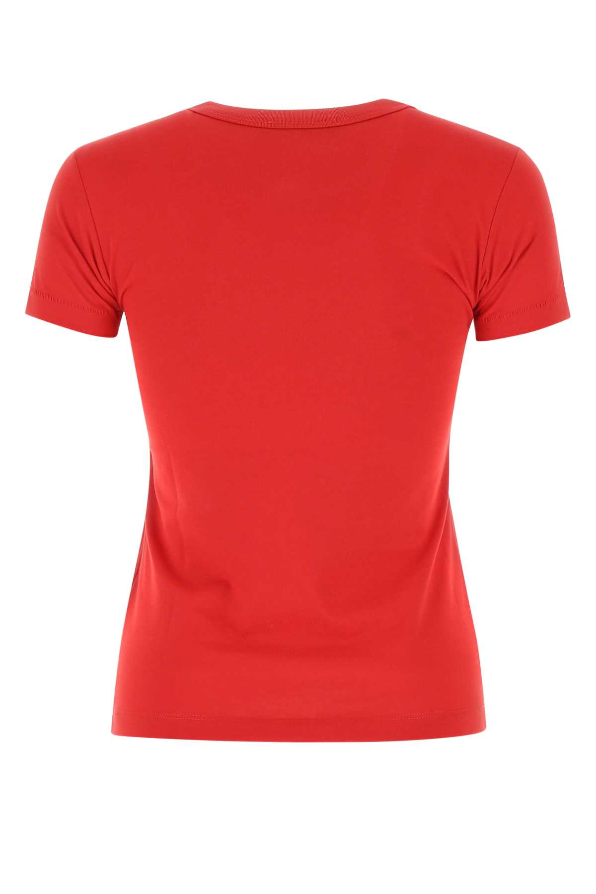 Raf Simons Red Cotton T-shirt In 0030